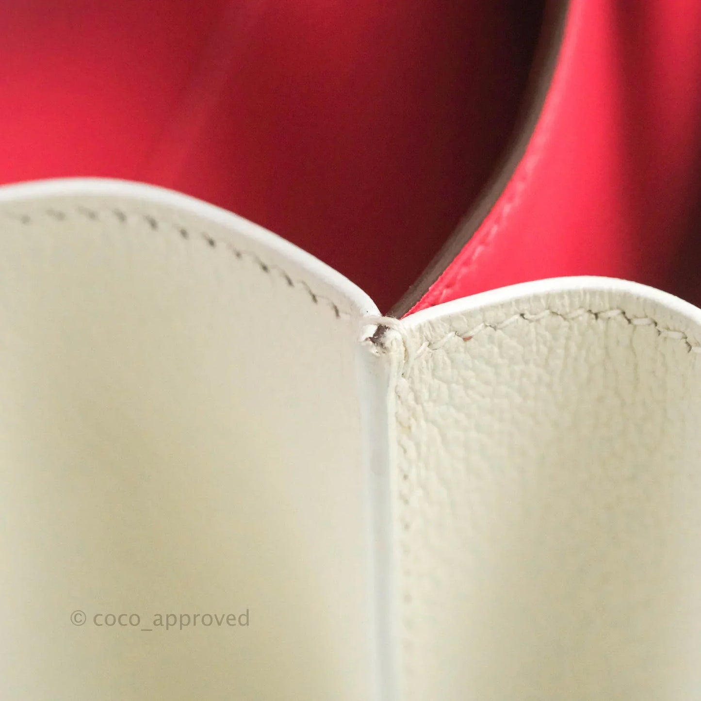 Hermès Constance HSS Mini 18cm White Evercolor Palladium Hardware