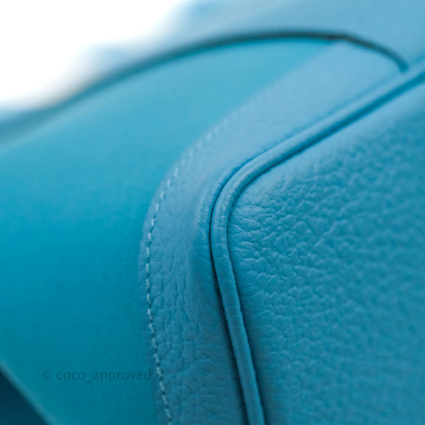 Hermès Garden Party 30 Canvas Bleu De Nord with Twilly