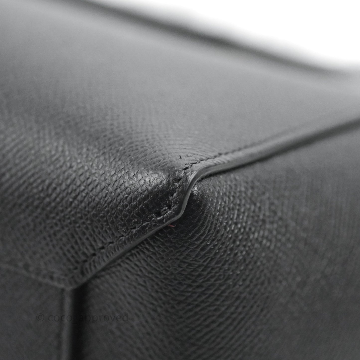 Celine Micro Belt Bag Dark Grey Grained Calfskin Gold Hardware