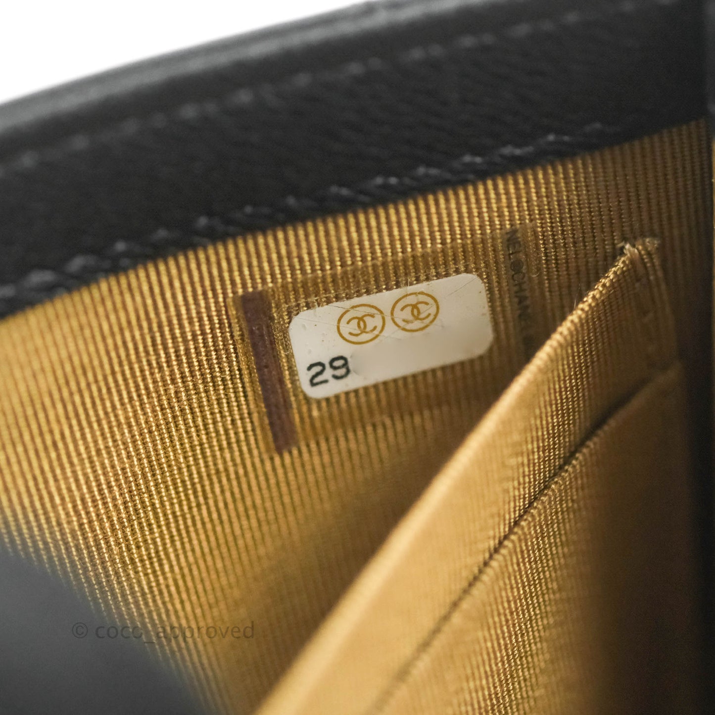 Chanel Mini Chic Pearls Flap Black Goatskin Gold Hardware