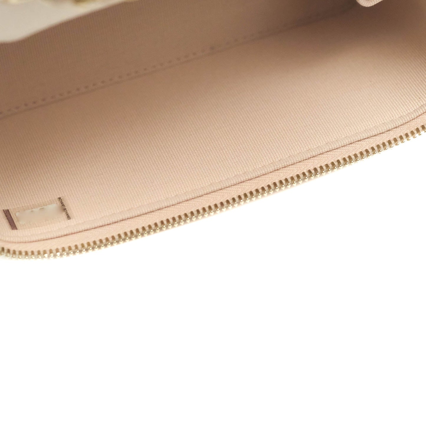 Chanel Vanity with Classic Chain Light Beige Caviar Gold Hardware 22C