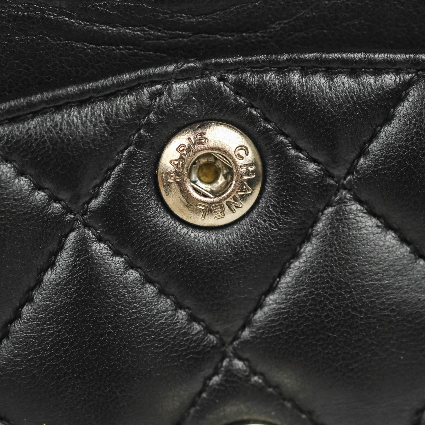 Chanel Small Classic Quilted Flap Black Lambskin Silver Hardware