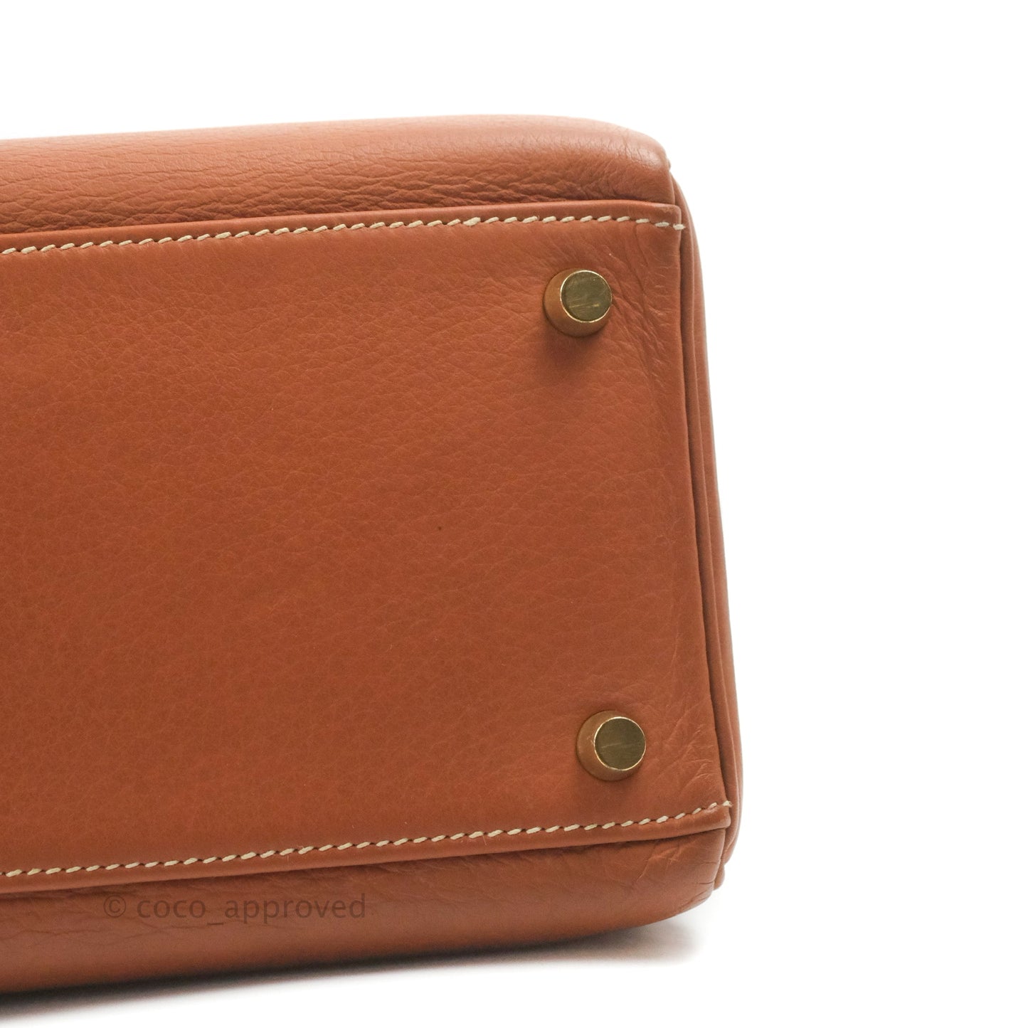 Hermès Kelly 32 Retourne Gold Clemence Gold Hardware