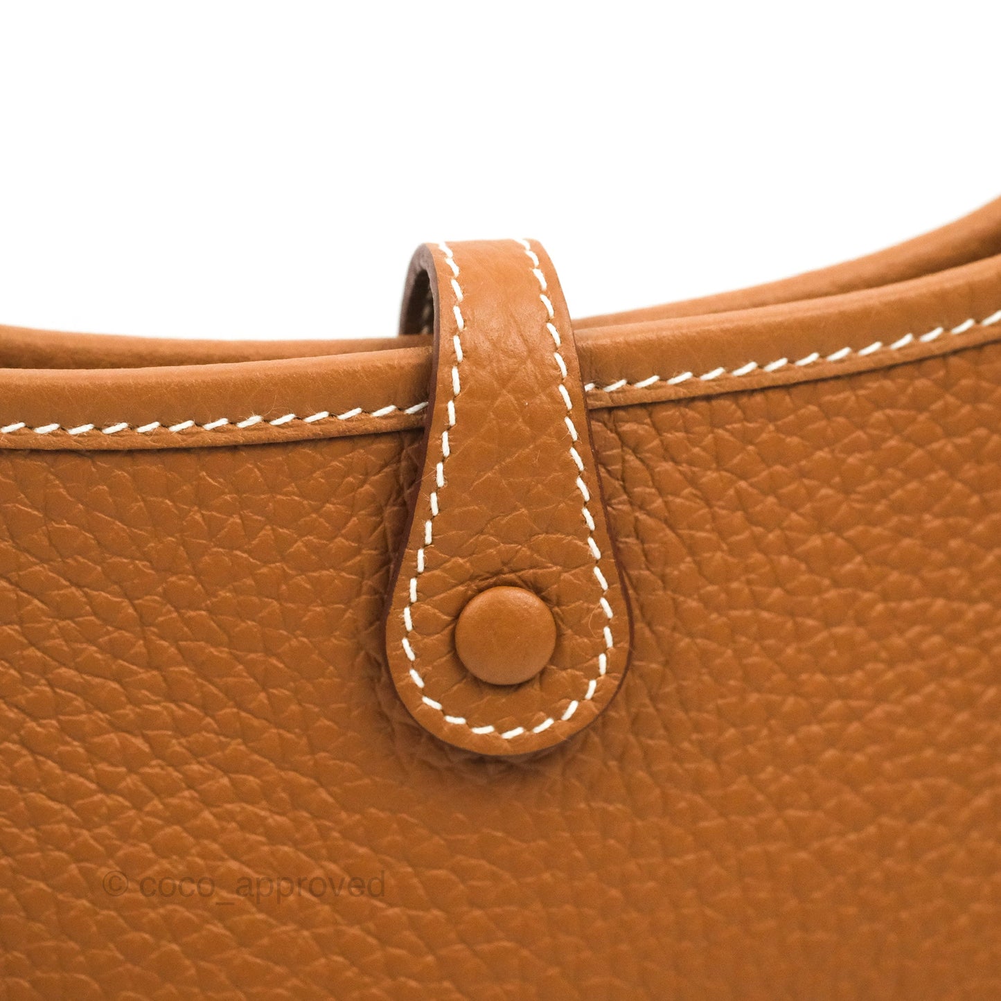 Hermès Mini Evelyne 16 Gold Clemence Palladium Hardware
