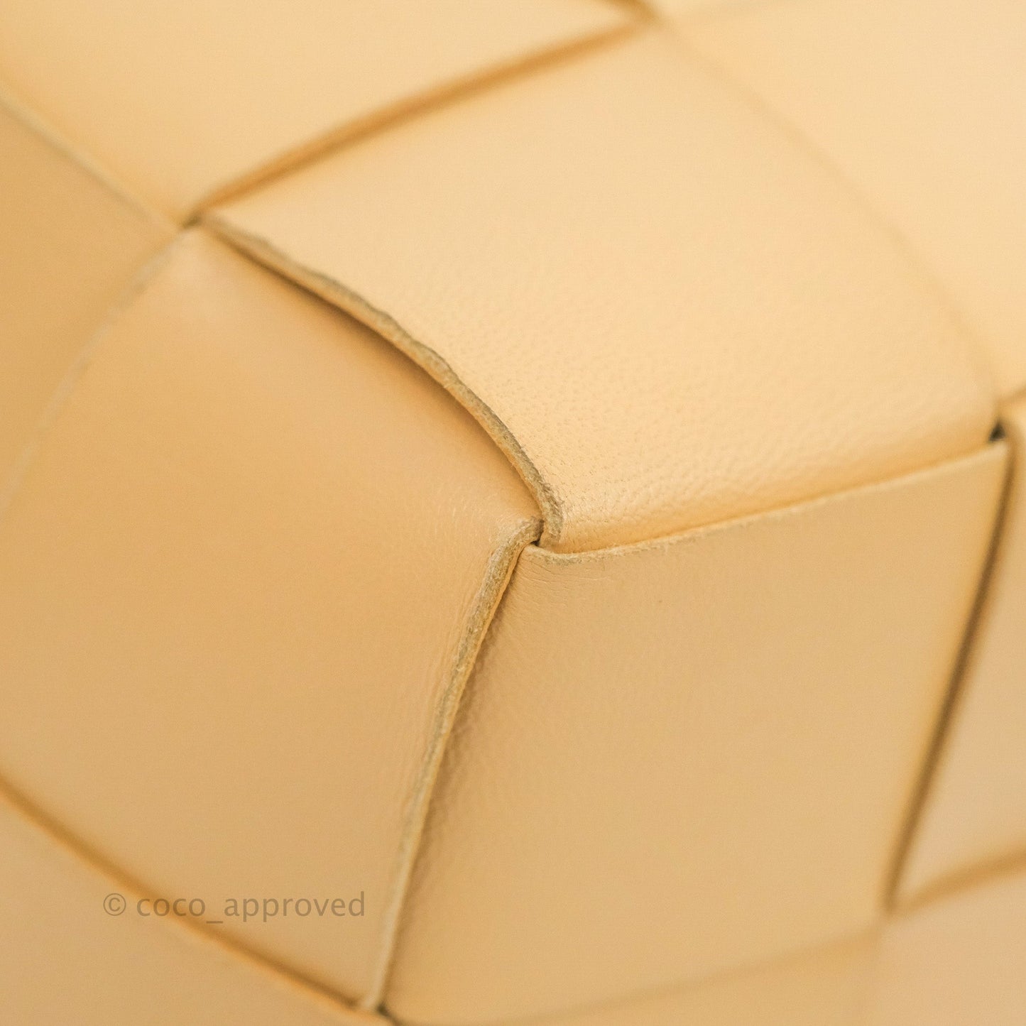 Bottega Veneta Small Cassette Bucket Bag Almond Lambskin