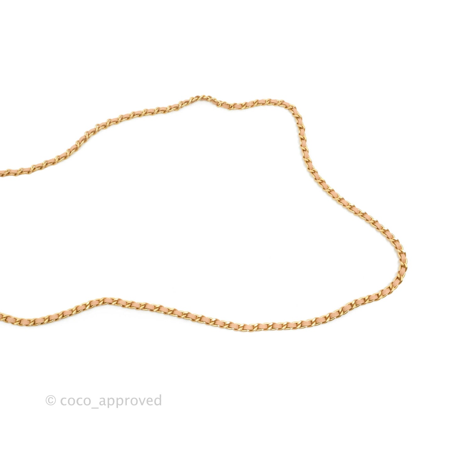 Chanel Vanity With Chain Beige Lambskin Aged Gold Hardware