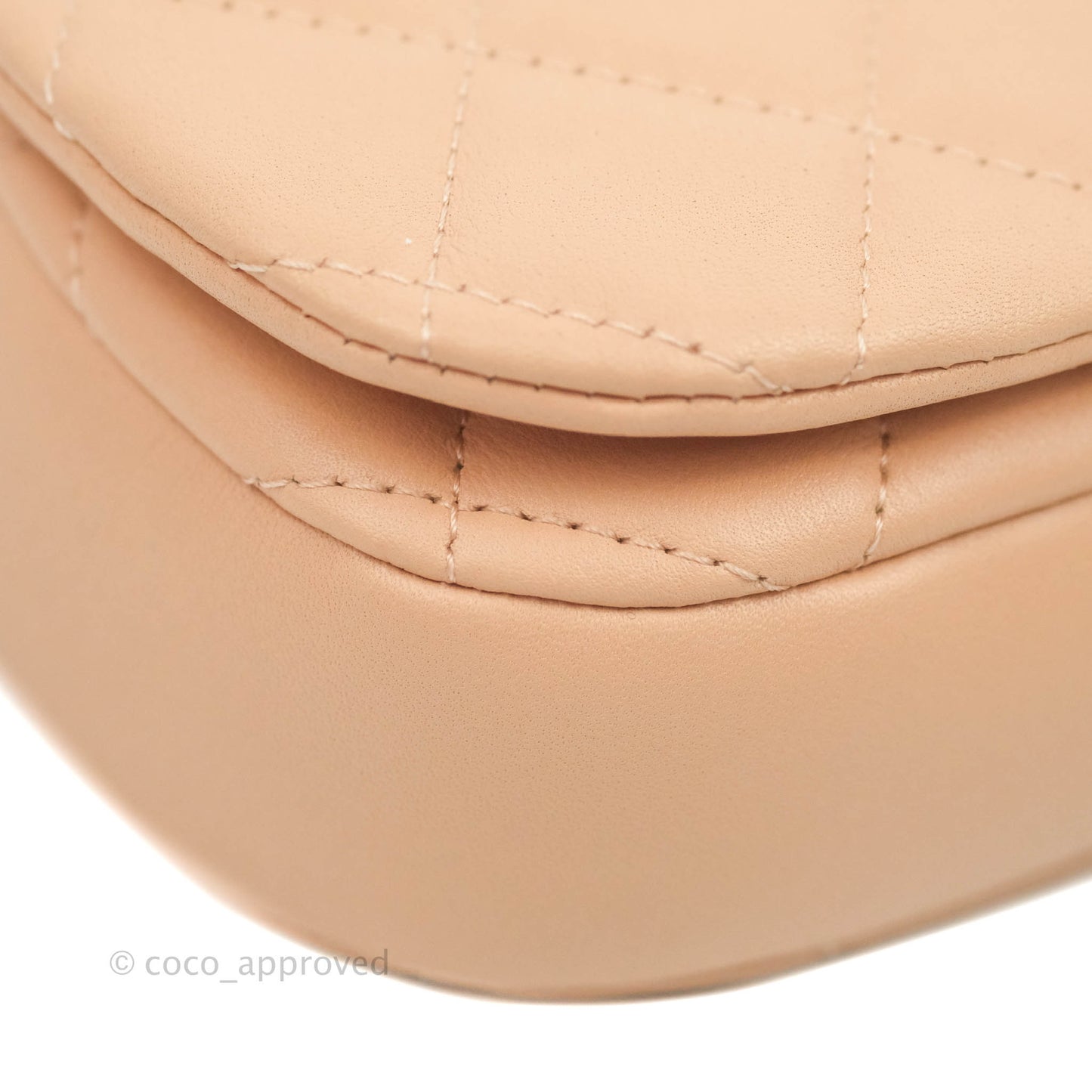 Chanel Clutch with Chain Beige Pink Calfskin Aged Gold Hardware