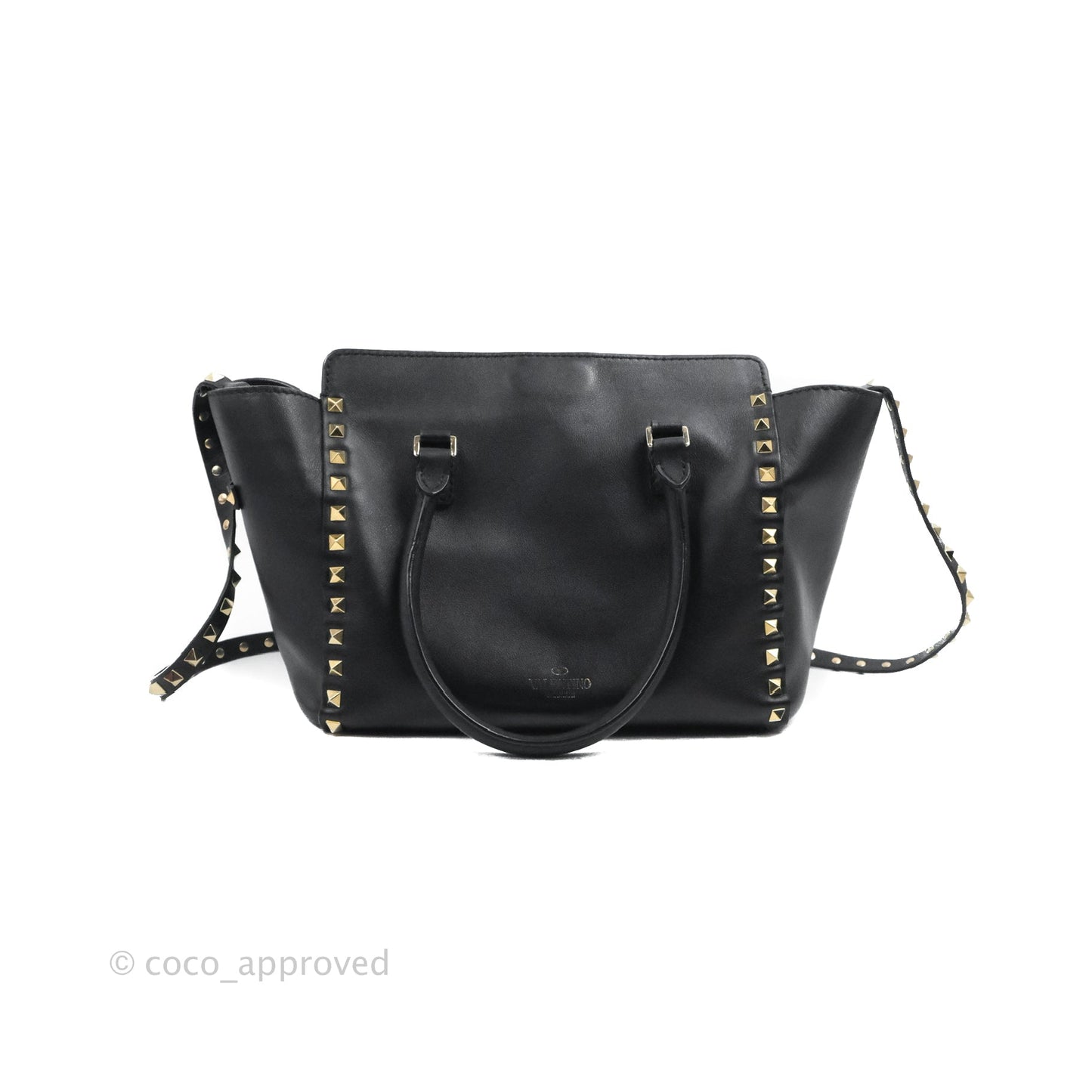 Valentino Garavani Small Rockstud Bag Black Calfskin