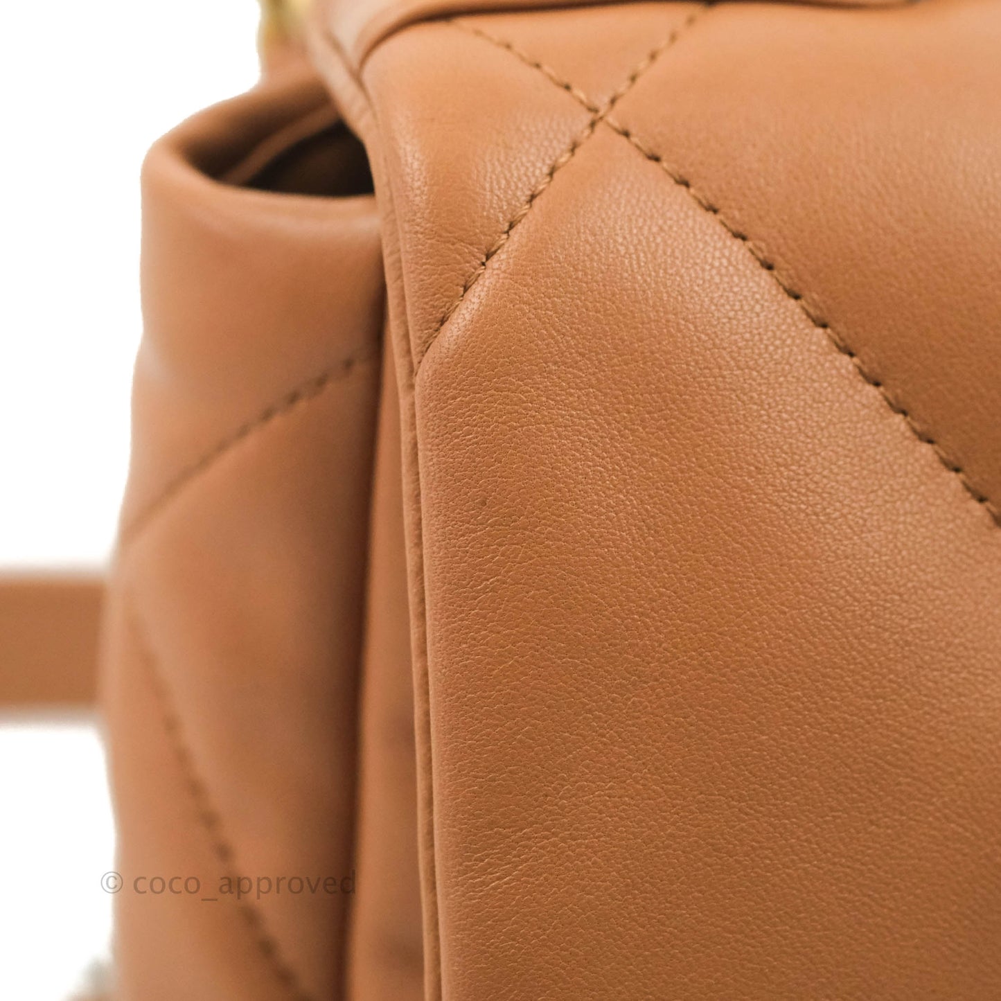 Chanel 19 Small Caramel Dark Beige Lambskin Mixed Hardware 21K
