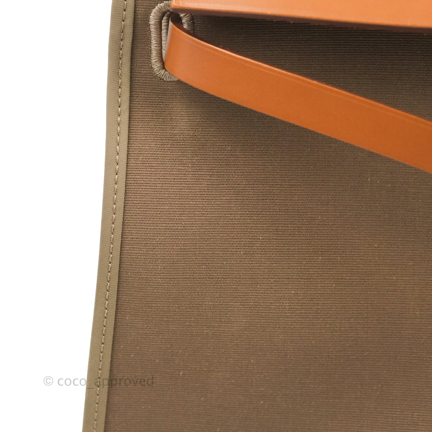 Hermès Herbag Zip 31 Etoupe/Fauve Canvas Palladium Hardware