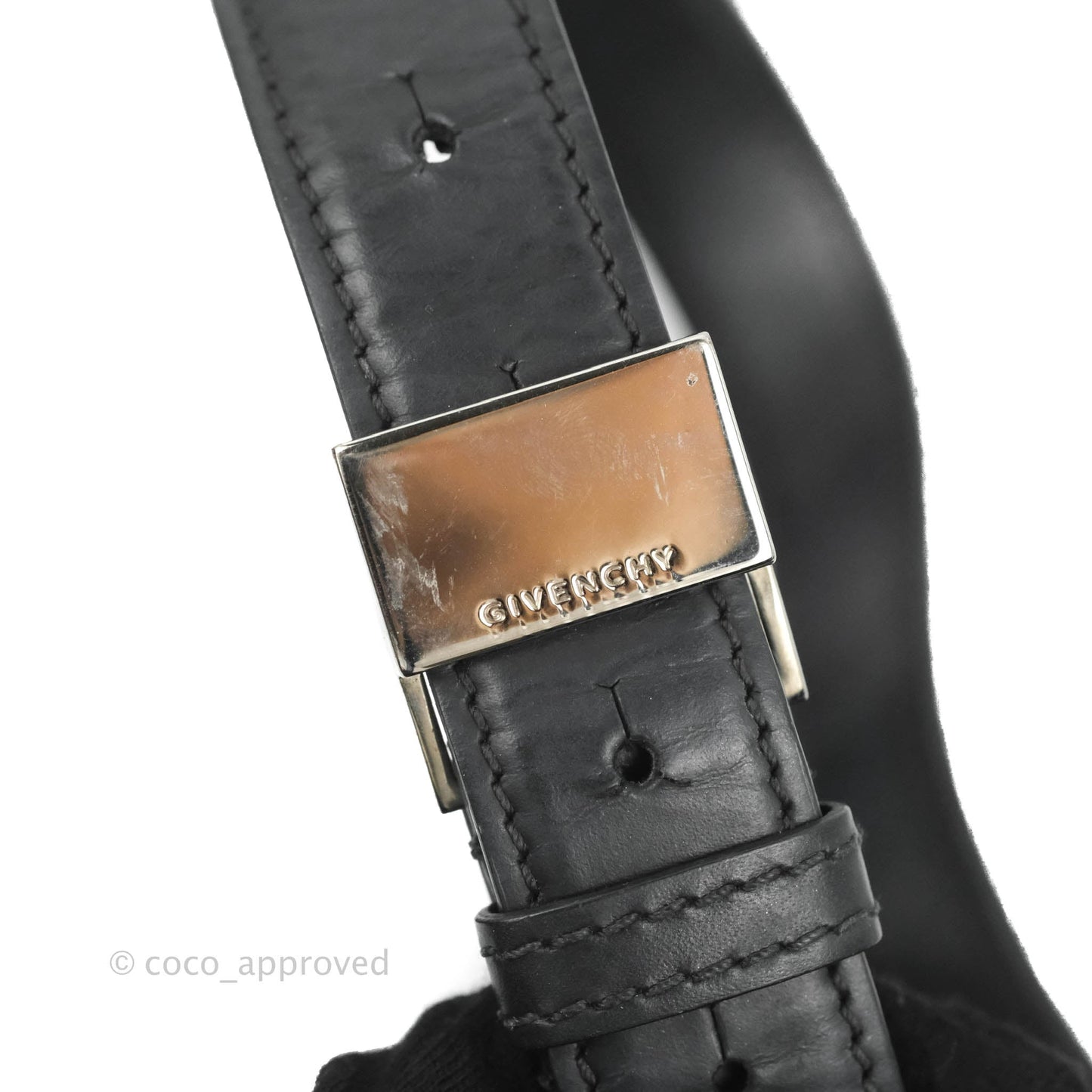Givenchy Calfskin Star Embossed Medium Pandora Box Crossbody Bag Black