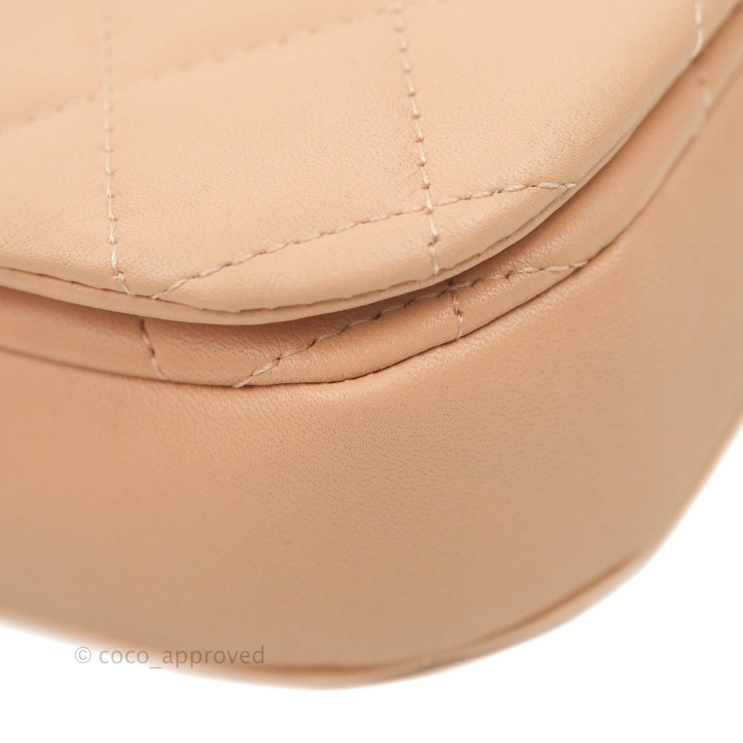 Chanel Clutch with Chain Beige Pink Calfskin Aged Gold Hardware