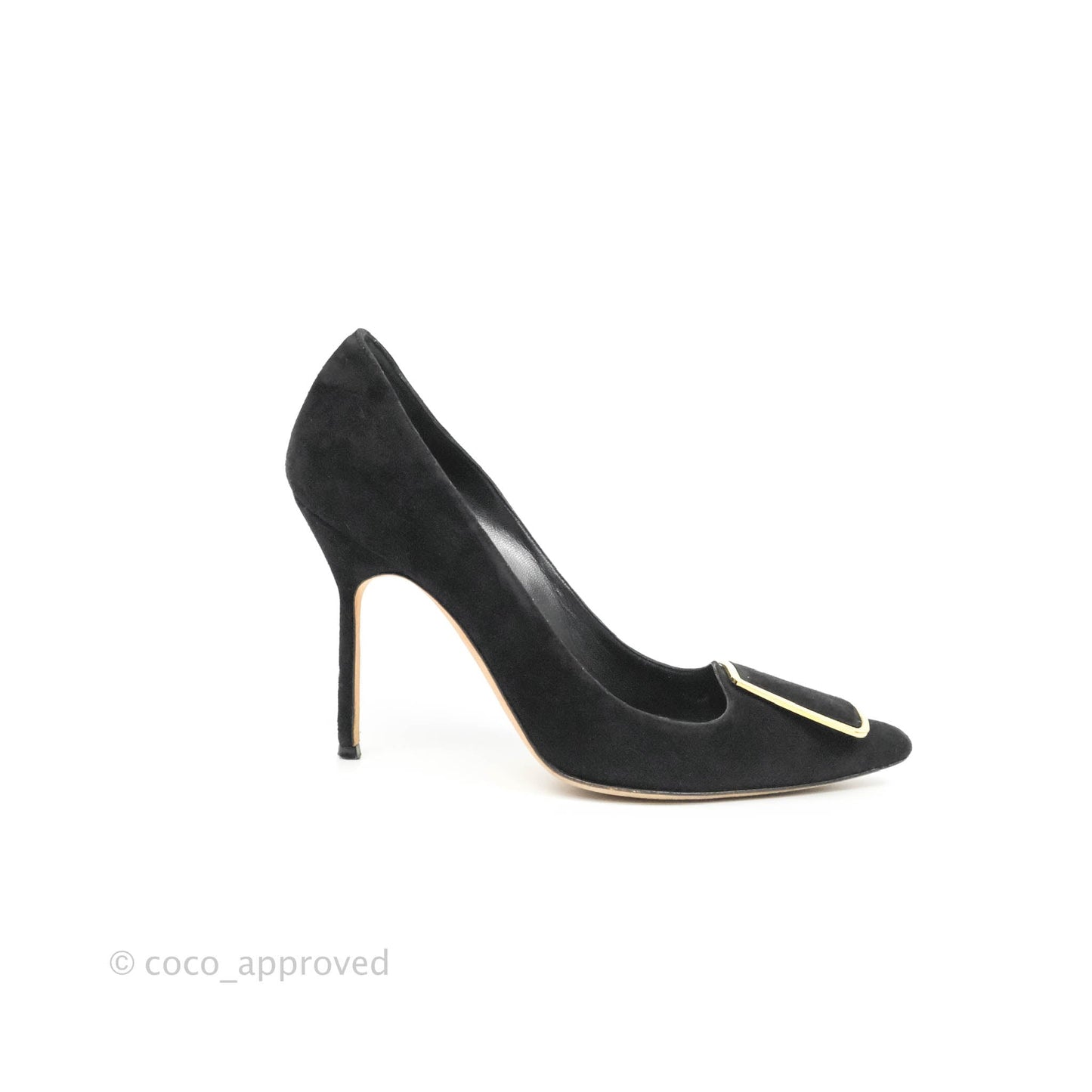 Manolo Blahnik Black Velvet Size 35.5