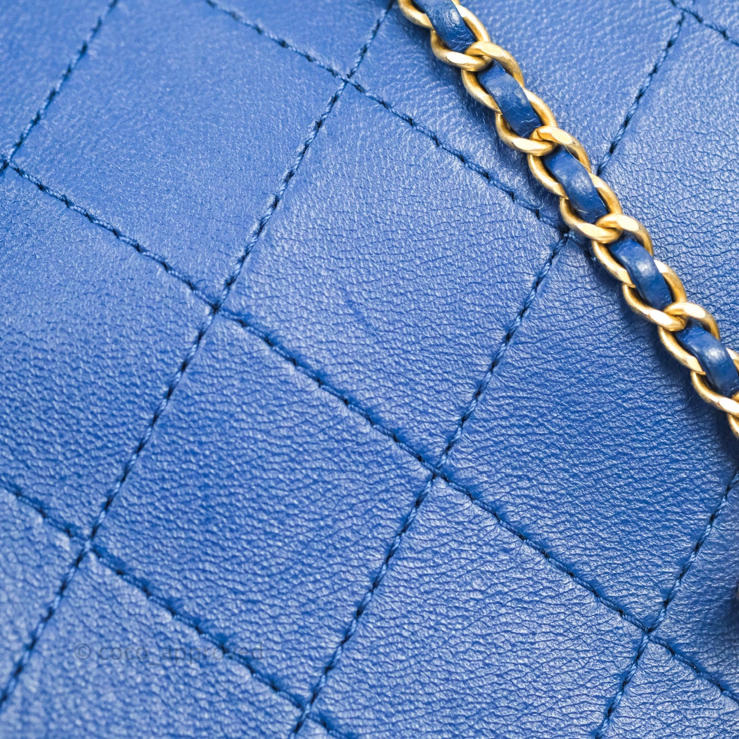 Chanel Egyptian Amulet Drawstring Bucket Bag Navy Aged Gold Hardware