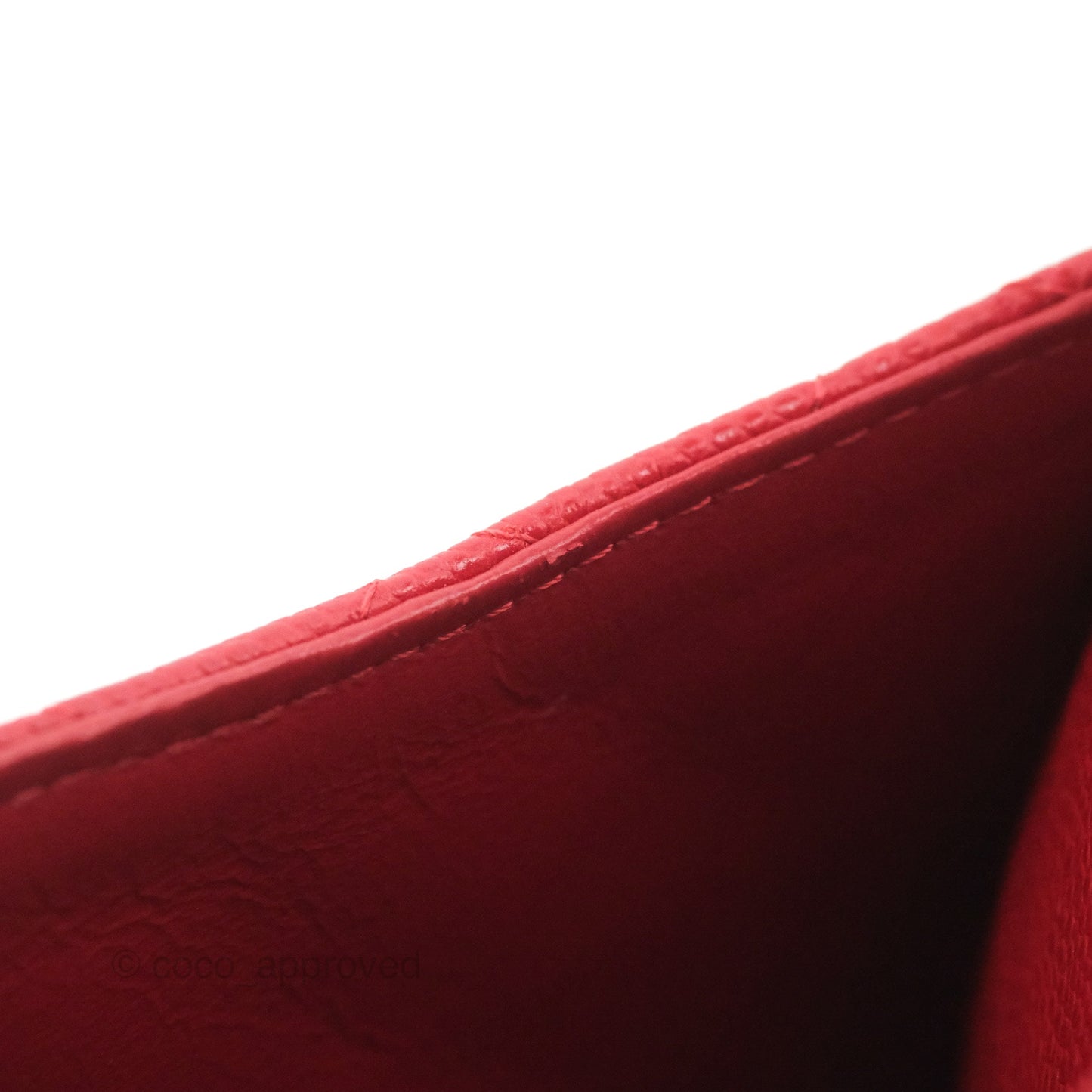 Chanel Classic M/L Medium Flap Quilted Red Caviar Silver Hardware