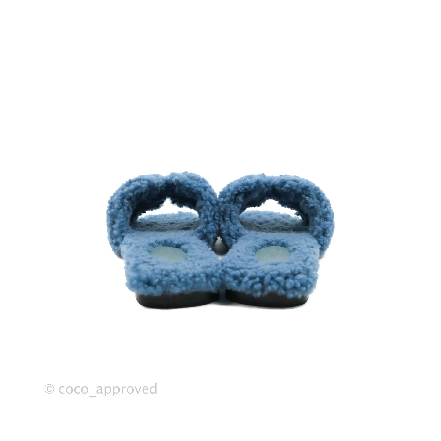 Hermès Teddy Oran Sandals in Bleu Size 37