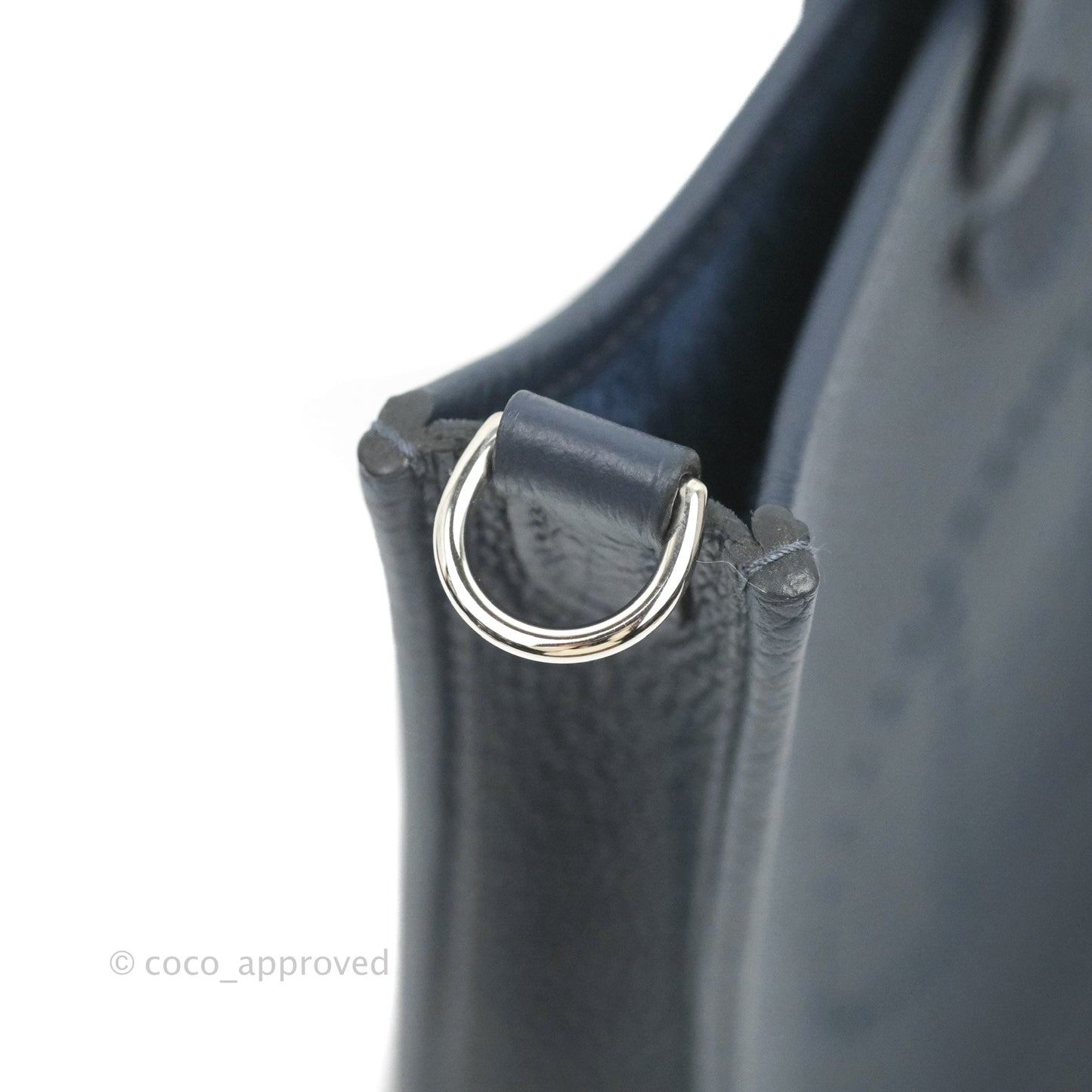 Hermès Mini Evelyne 16 Bleu Nuit Clemence Palladium Hardware
