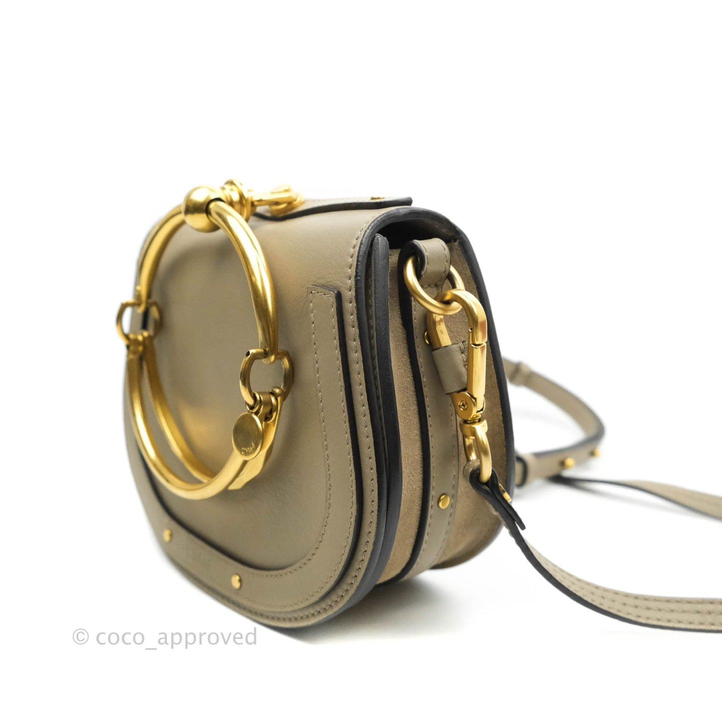 Chloé Nile Crossbody Bag Motty Grey Calfskin