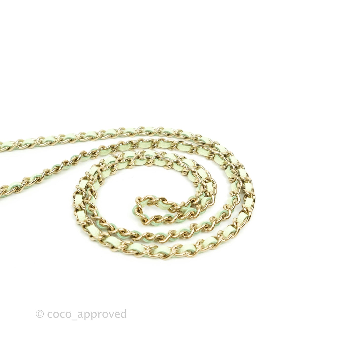 Chanel Quilted Small Handle With Care Vanity Case With Chain Green Caviar Gold Hardware