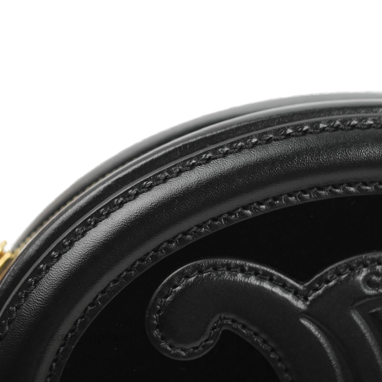 Celine Crossbody Purse With Chain In Velvet Black