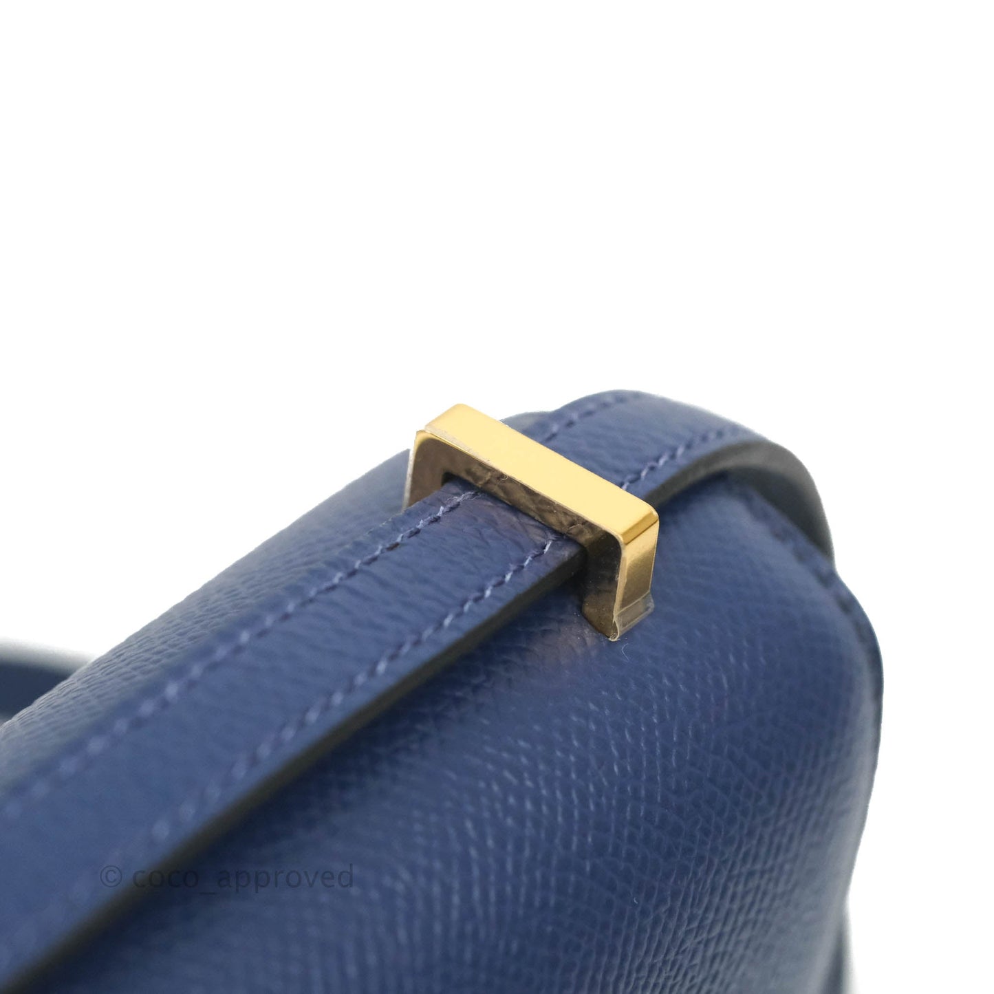 Hermès Constance Mini 18cm Bleu Saphir Epsom Gold Hardware