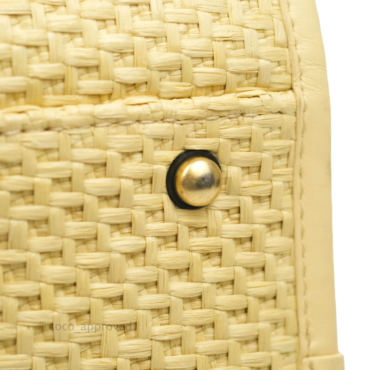 Chanel Large Deauville Tote Woven Chain Leather Logo 21S
