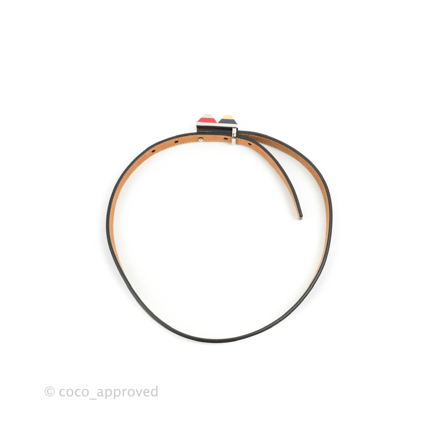 Fendi Calfskin Studded Belt