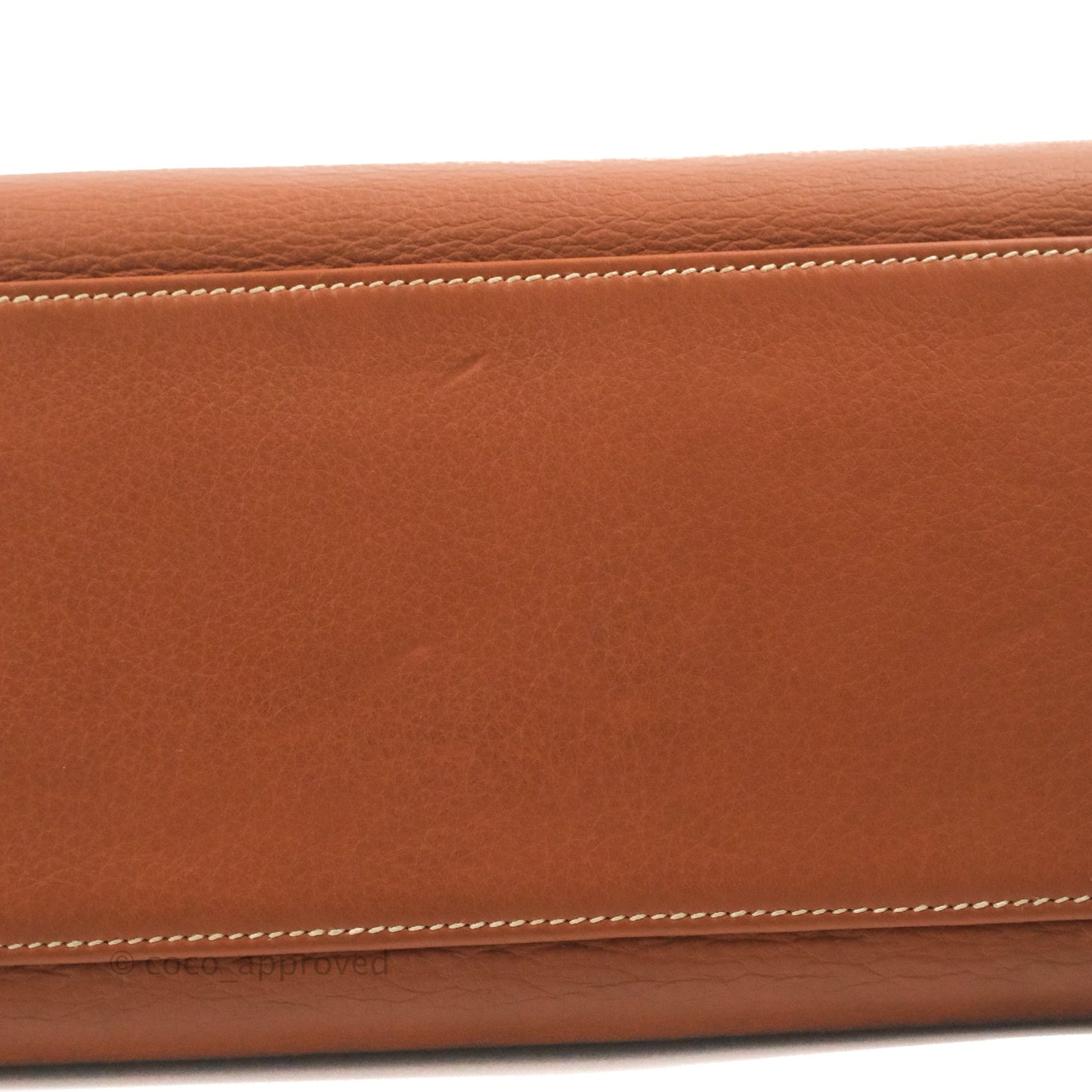 Hermès Kelly 32 Retourne Gold Clemence Gold Hardware