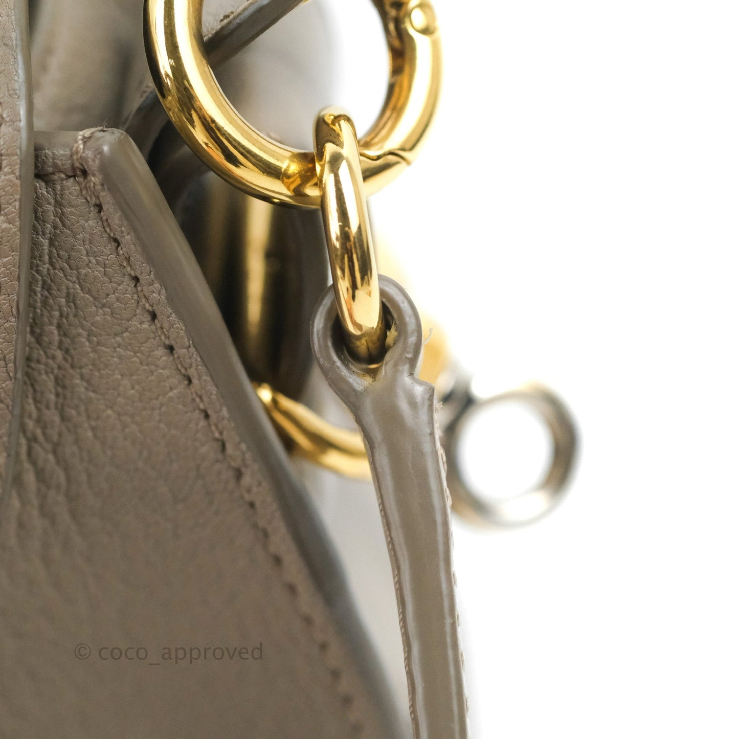Chloé Small Tess Bag Motty Grey Grained Calfskin