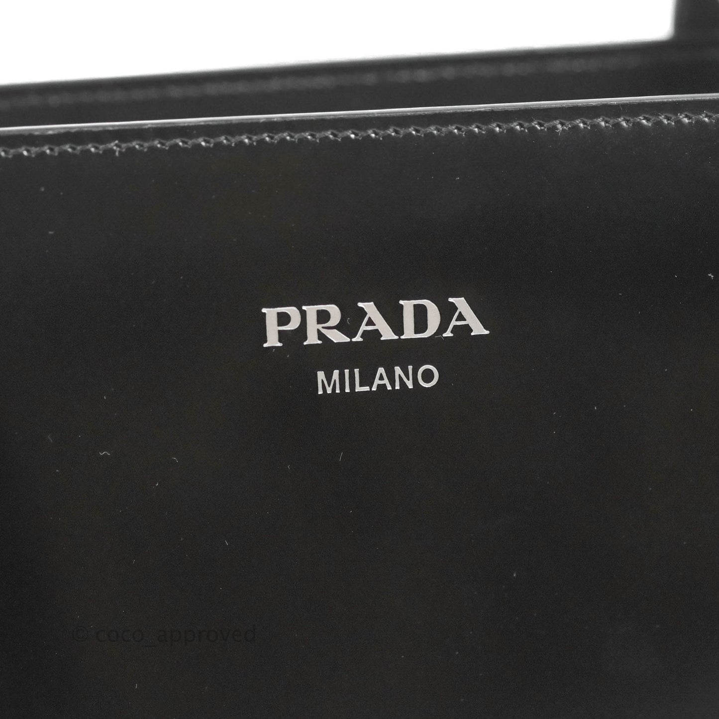 Prada Re-Edition 1995 Brushed-leather Medium Handbag Black