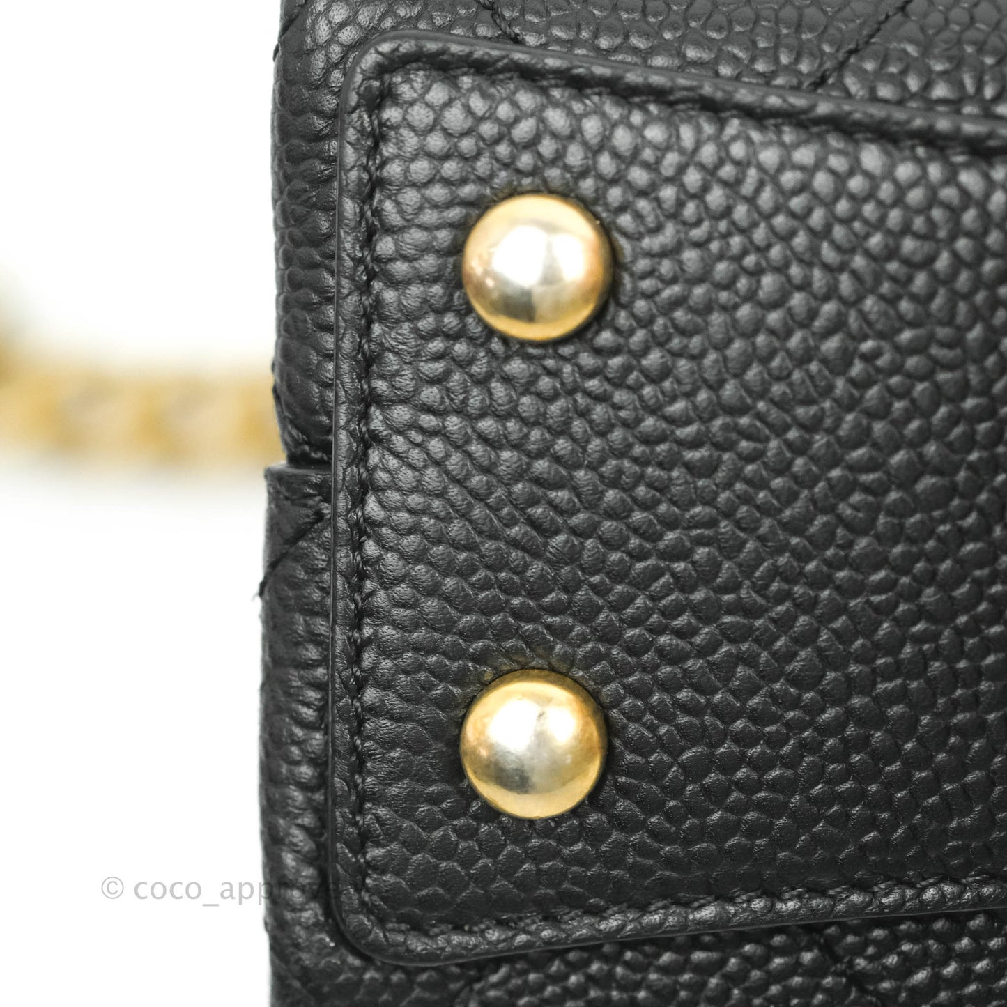 Chanel Chic Affinity Small Grained Calfskin Black Aged Gold Hardware