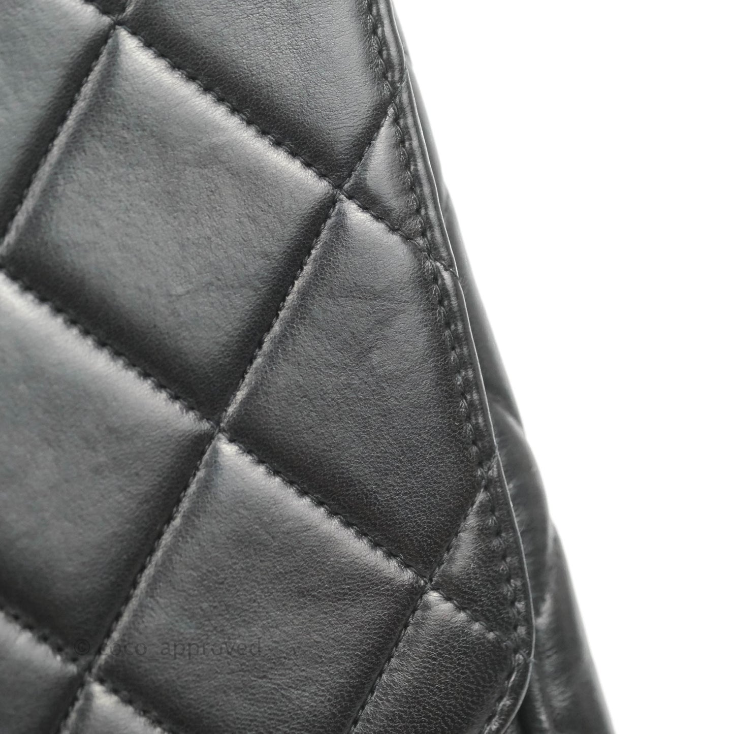 Chanel Quilted XL Vintage Black Lambskin Large 24K CC Bag