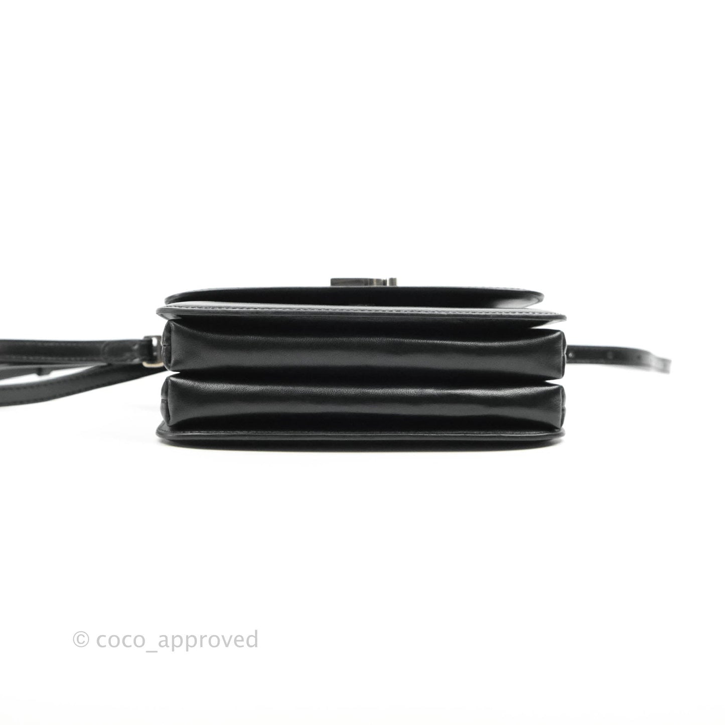 Balenciaga Small B Bag Black Box Calfskin Silver Hardware