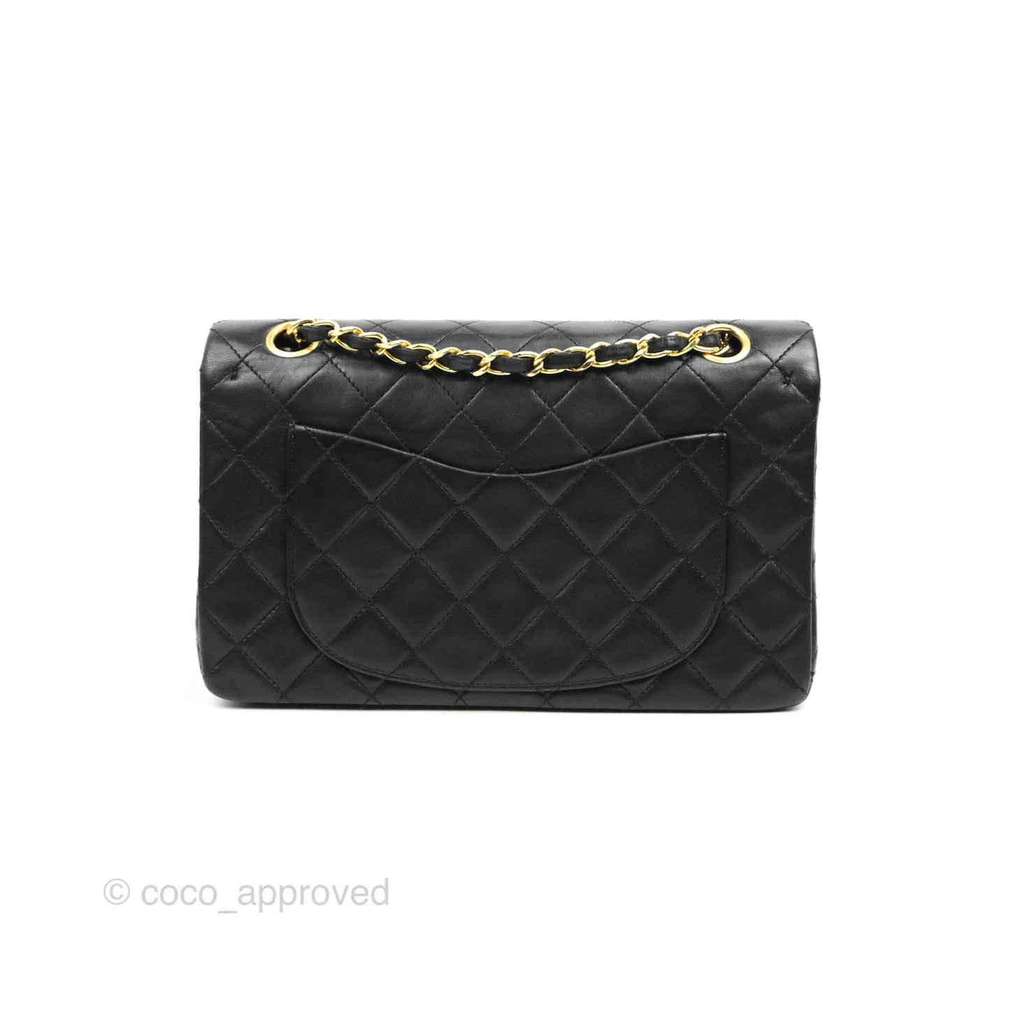 Chanel Classic Vintage Small S/M Flap Black Lambskin 24K Gold Hardware
