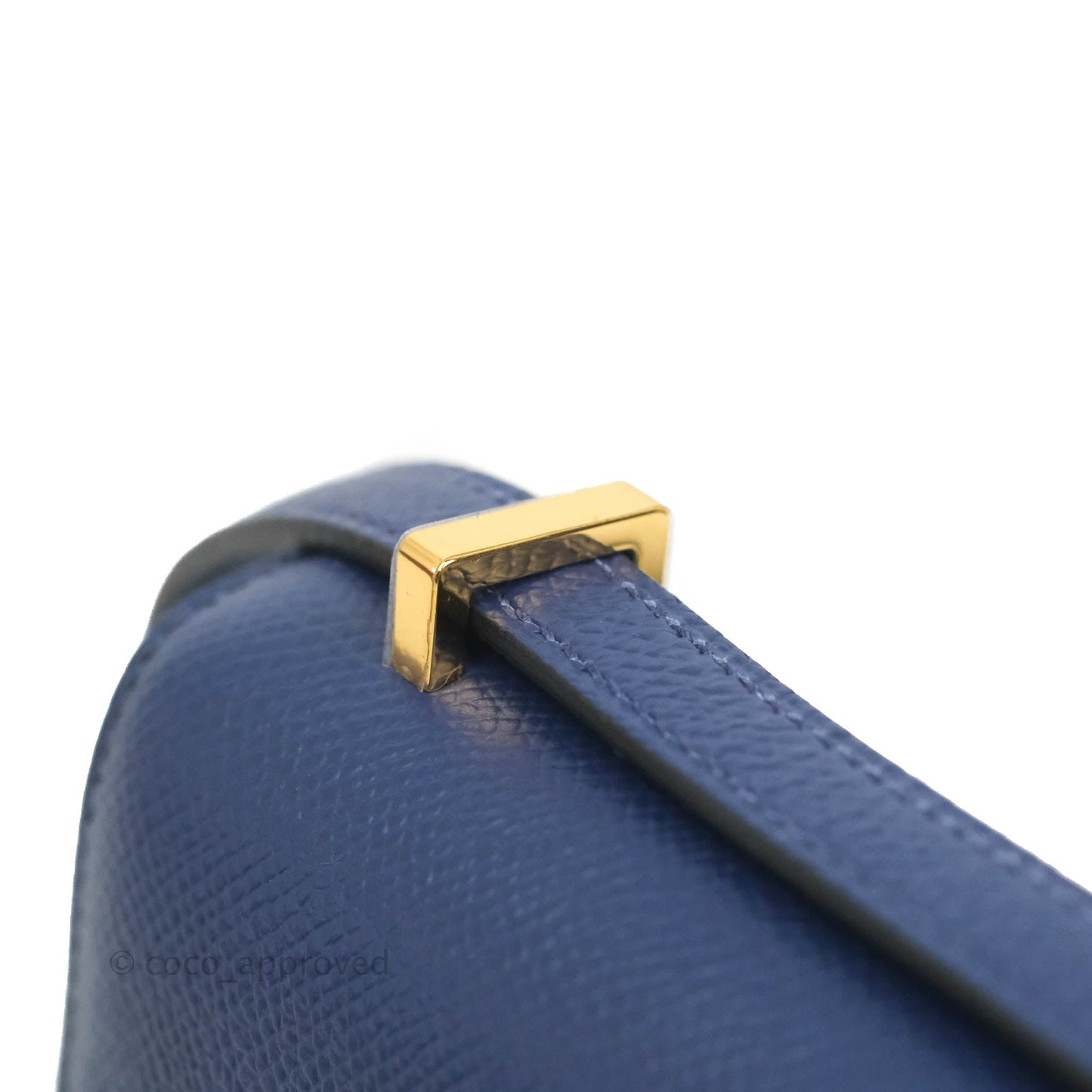 Hermès Constance Mini 18cm Bleu Saphir Epsom Gold Hardware
