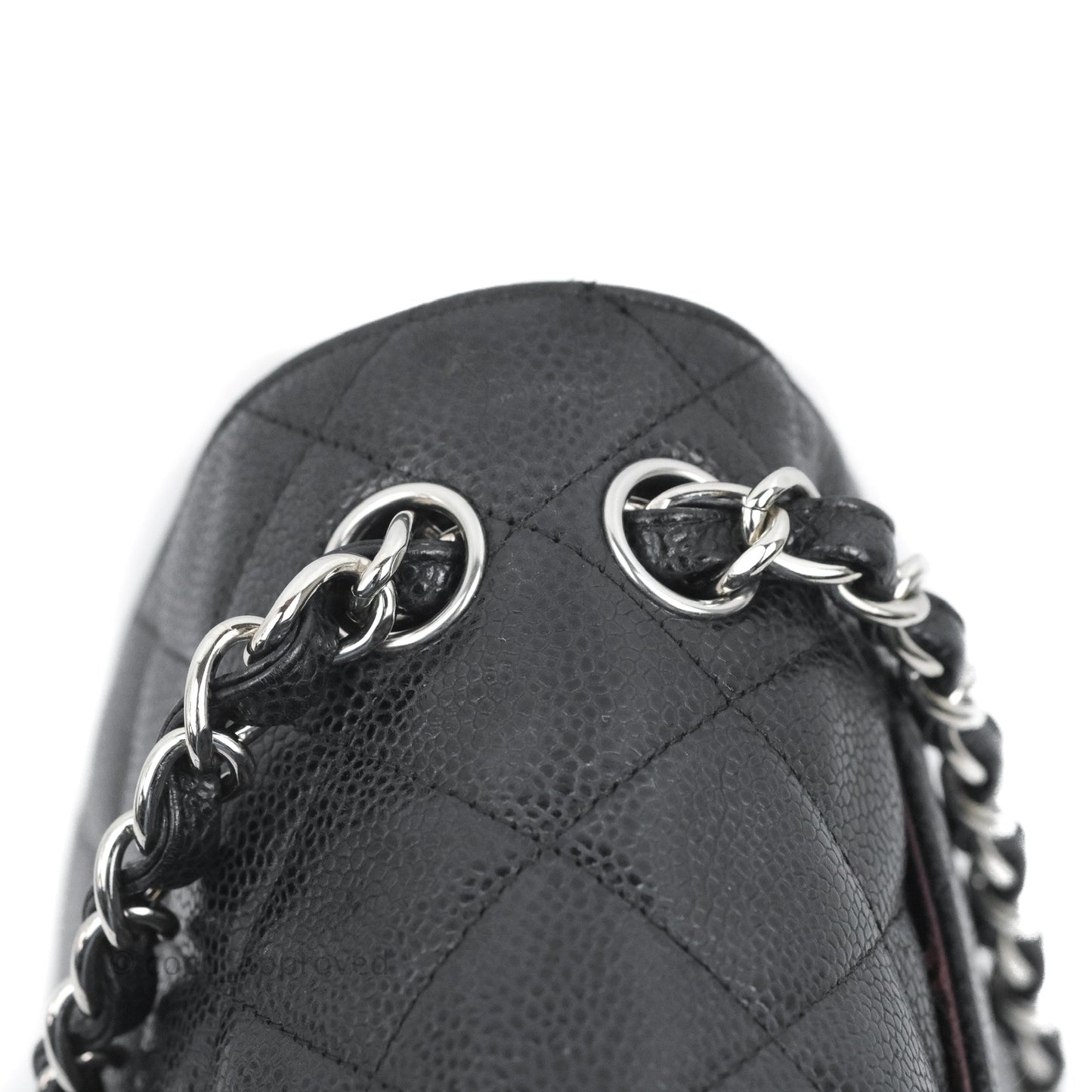 Chanel Jumbo Double Flap Black Caviar Silver Hardware⁣⁣