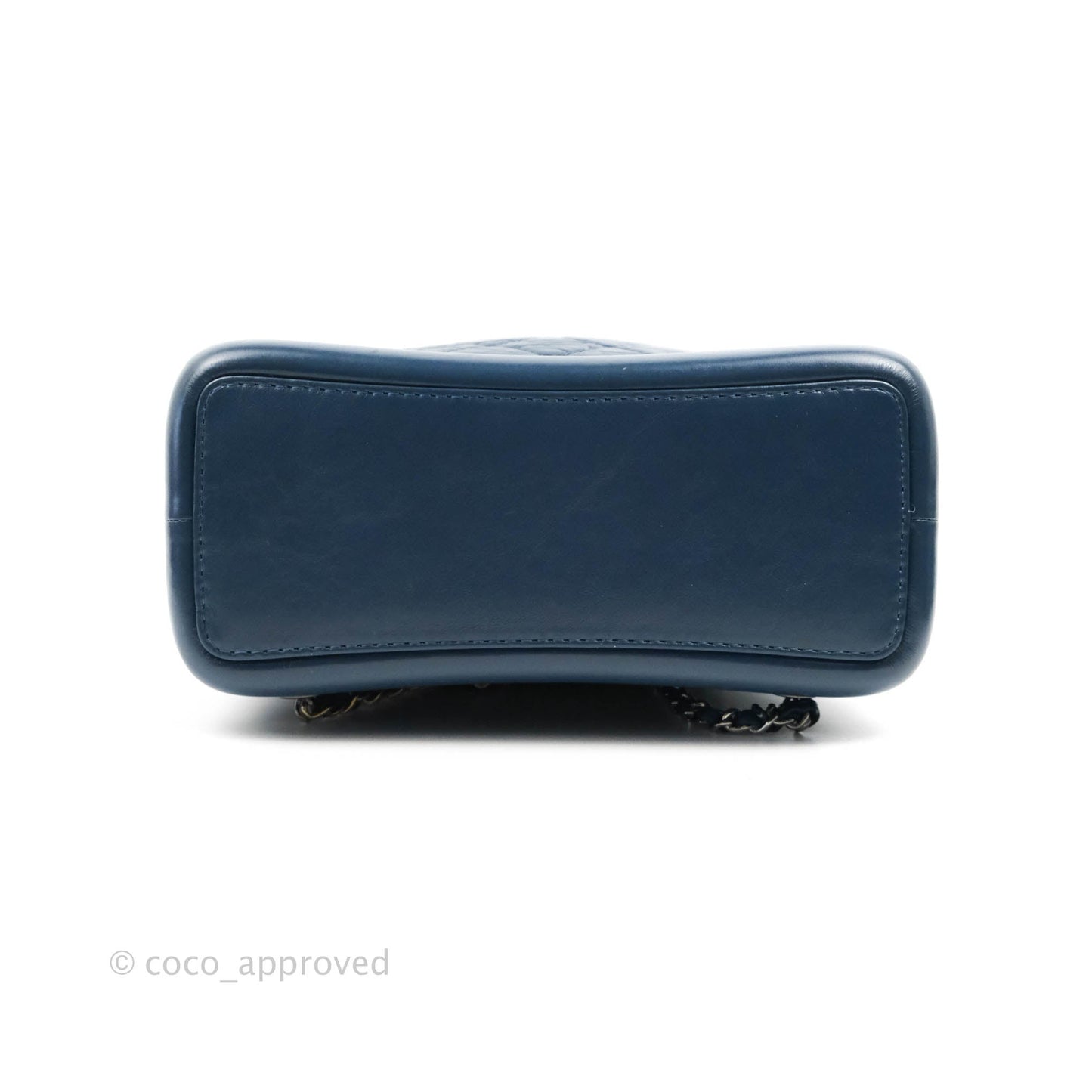 Chanel Small Gabrielle Backpack Navy Aged Calfskin