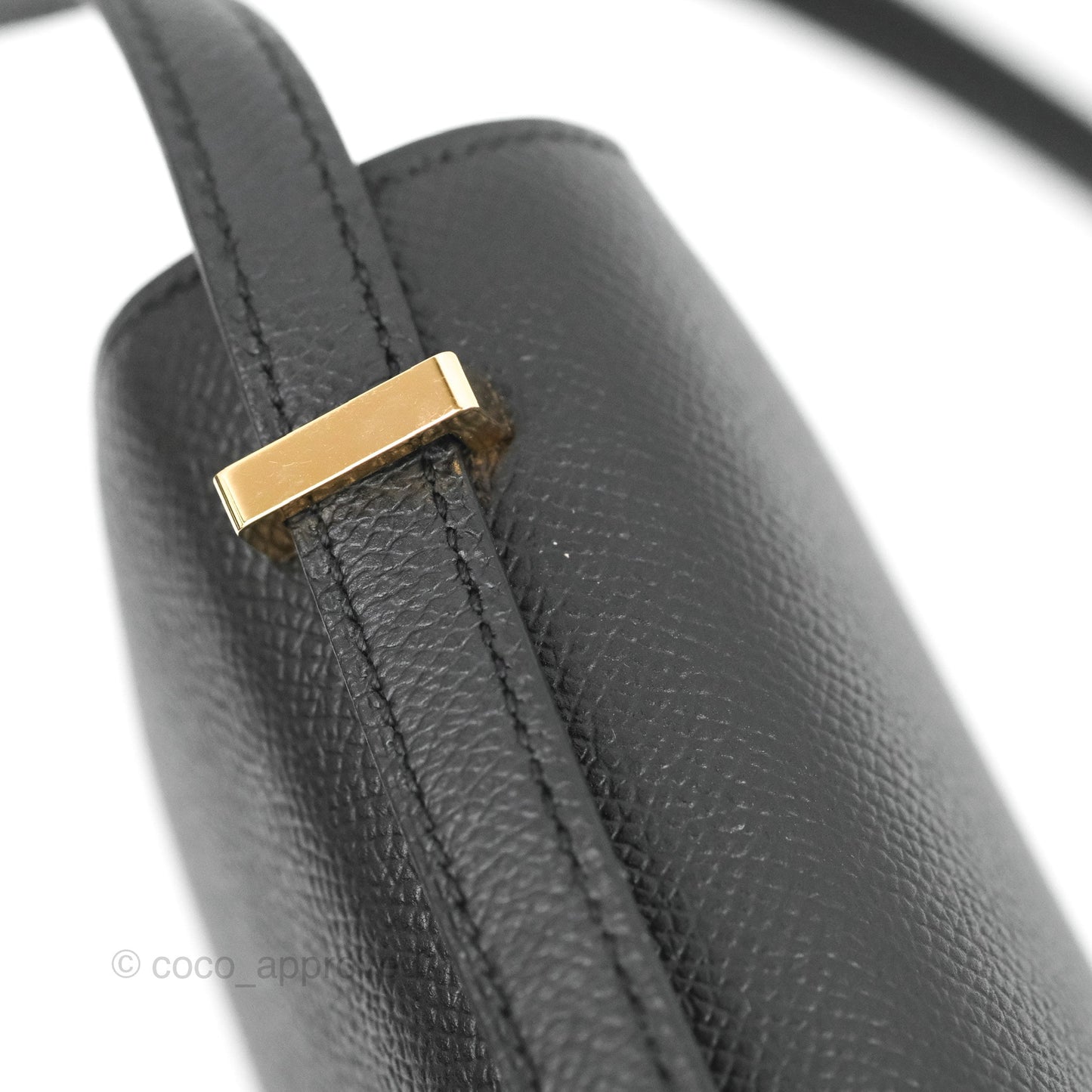 Hermès Constance Mini 18cm Black Epsom Rose Gold Hardware