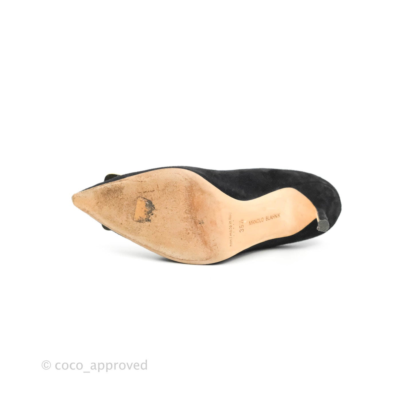 Manolo Blahnik Black Velvet Size 35.5