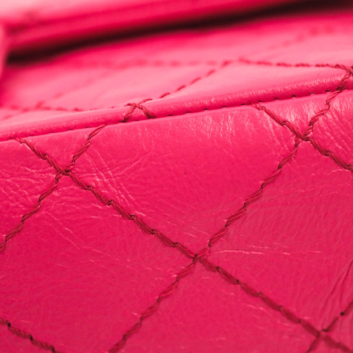 Chanel Mini Reissue 224 Fuschia Pink Aged Calfskin Aged Gold Hardware