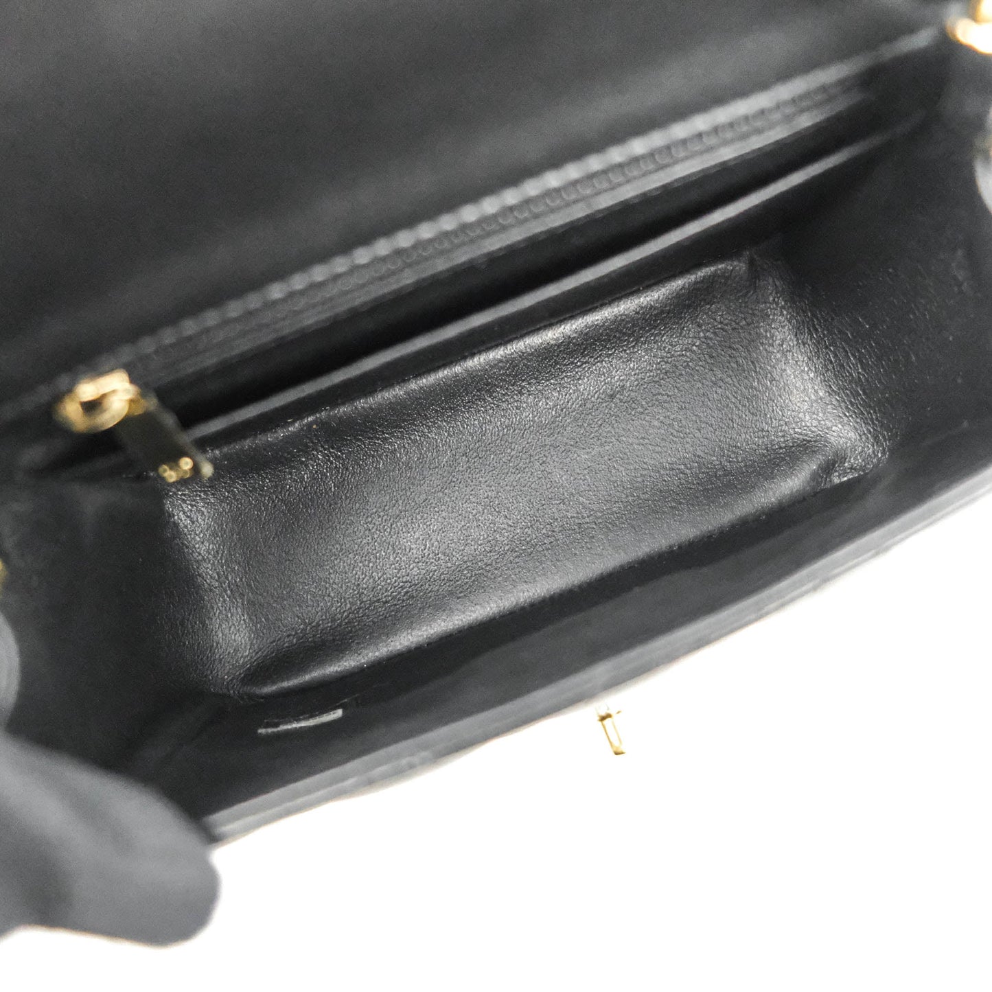 Chanel Mini Square Black Lambskin Gold Hardware