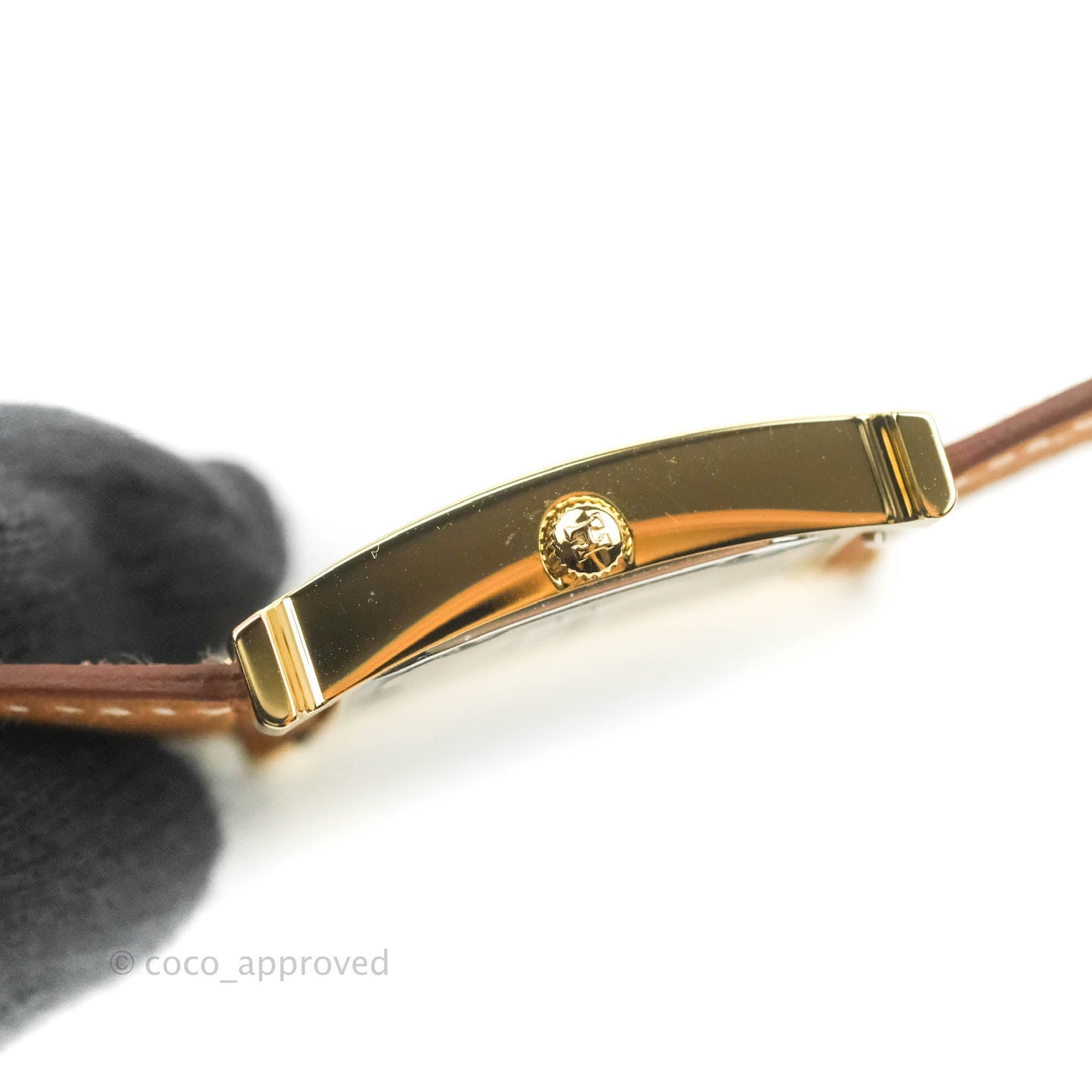 Hermès Heure H PM Watch Gold Epsom Gold Hardware
