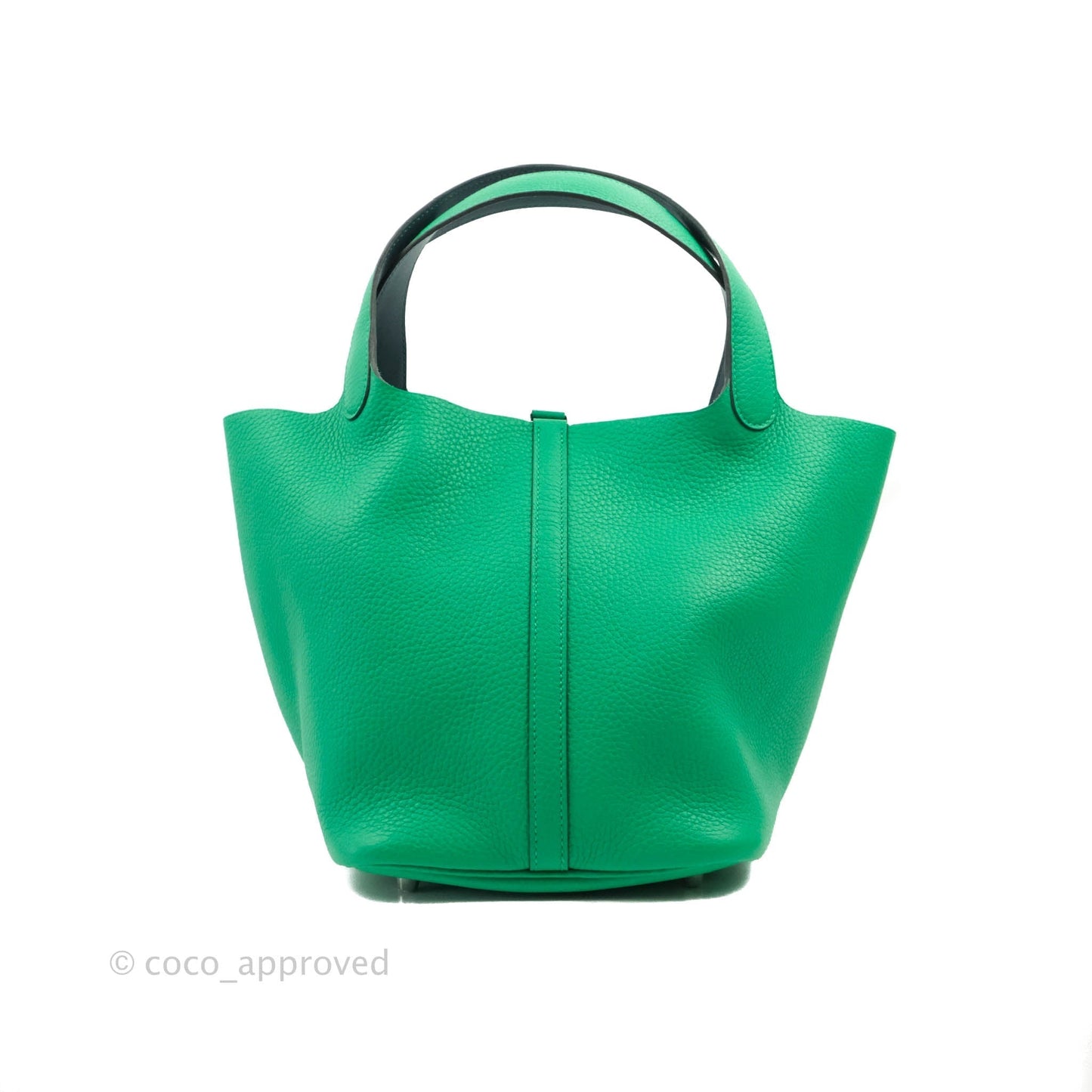 Hermès Picotin 22 Clemence Menthe/Vert Bosphore Palladium Hardware
