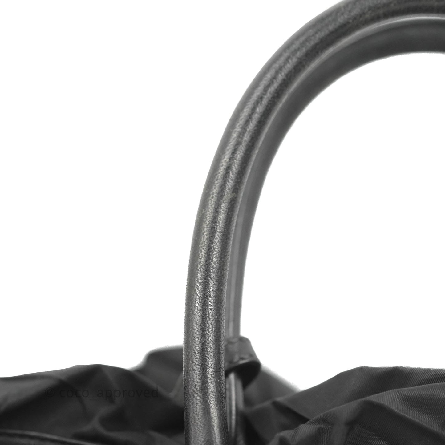 Prada Black Nylon Tassel Tote Bag Gold Hardware