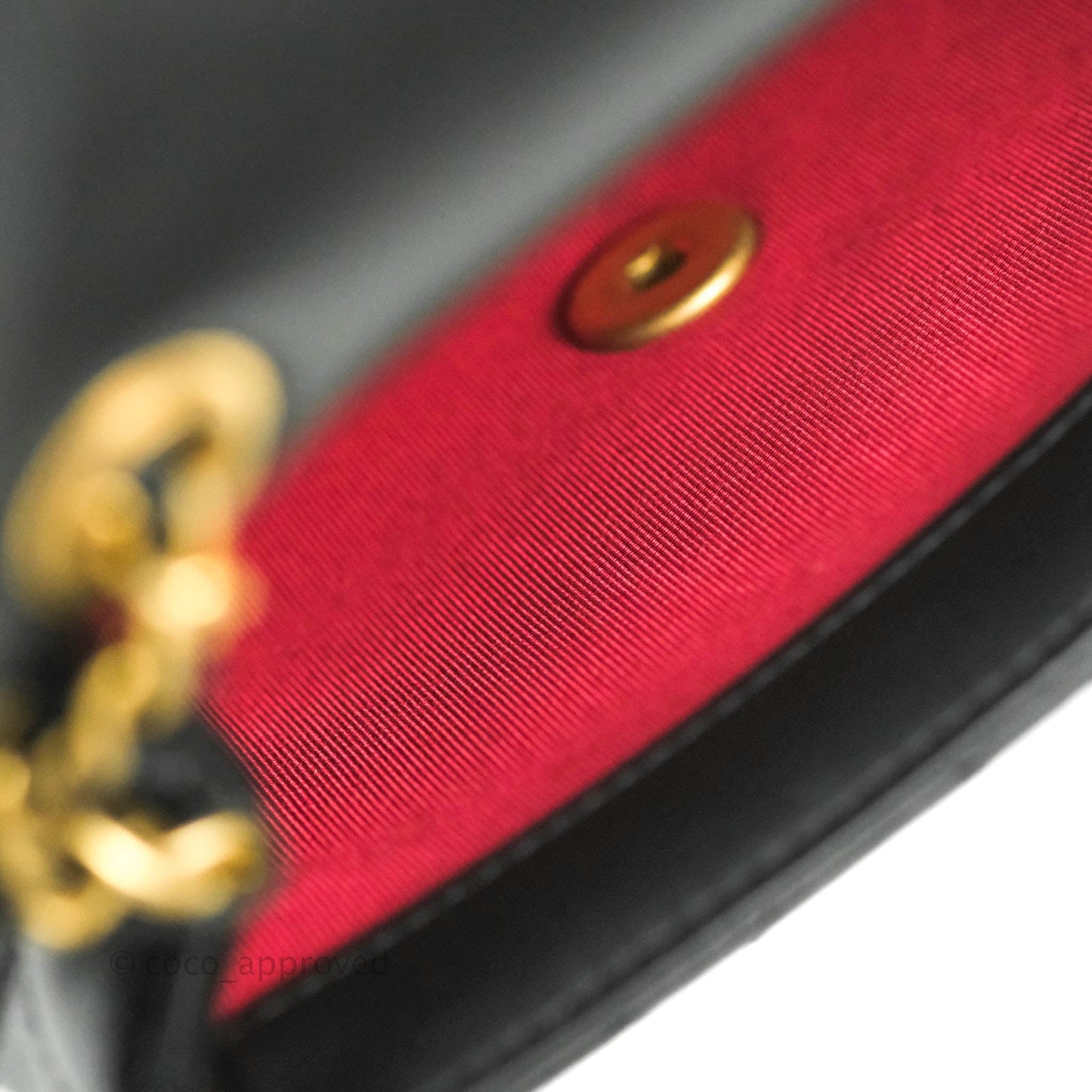Chanel Romance Mini Square Flap Black Lambskin Aged Gold Hardware