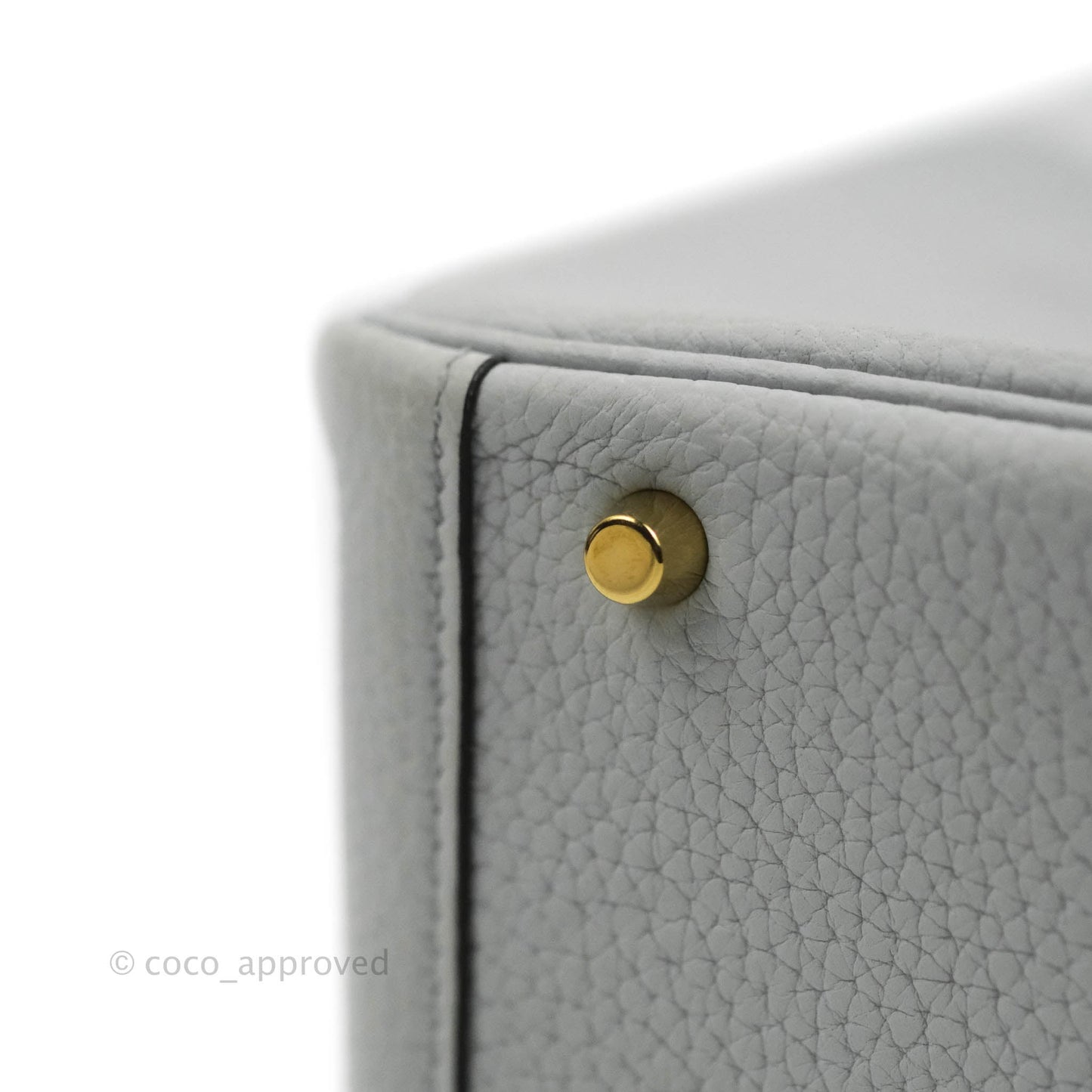 Hermès Mini Lindy 20 Blue Pale Clemence Gold Hardware