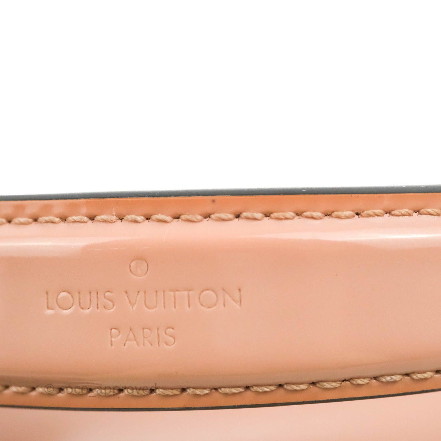 Louis Vuitton Cherrywood PM Handbag Patent Monogram Canvas