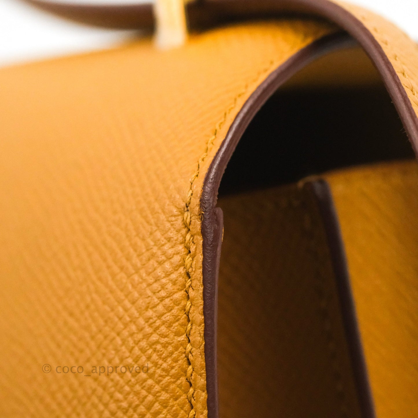 Hermès Constance Mini 18cm Sesame Epsom Gold Hardware