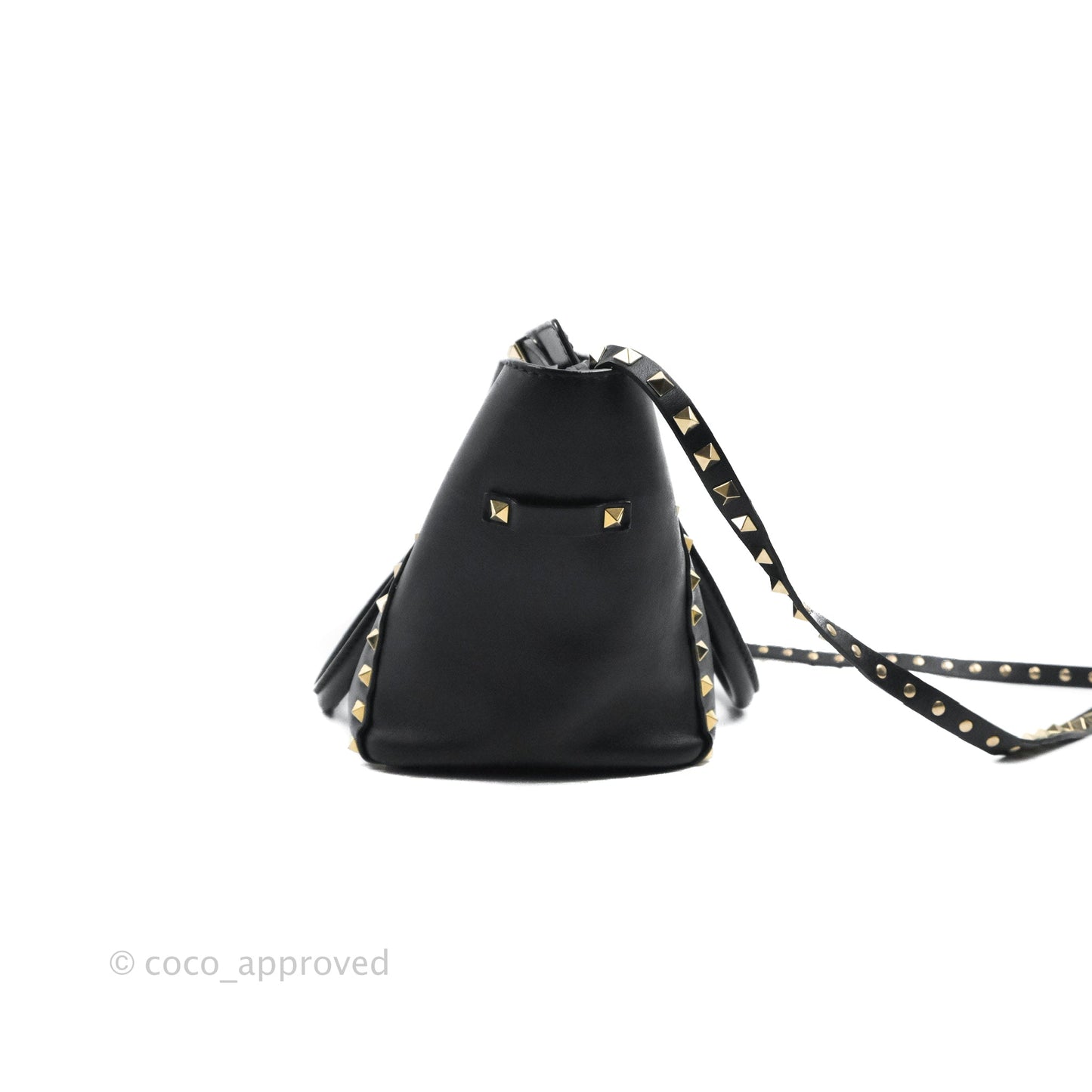 Valentino Garavani Small Rockstud Bag Black Calfskin