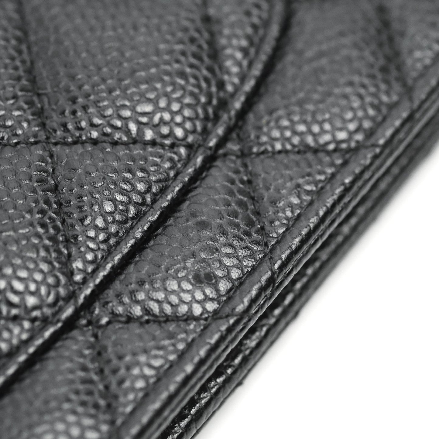 Chanel Quilted Classic WOC Black Caviar Gold Hardware